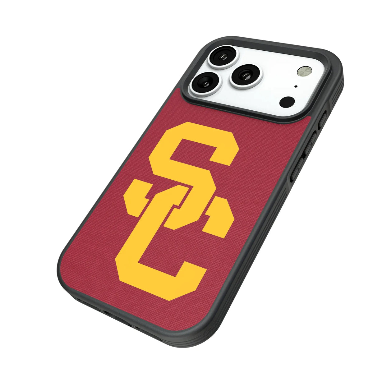 University of Southern California Trojans Solid iPhone Bump Phone Case for Apple iPhone - Isometric View#Device_iPhone 18 Pro