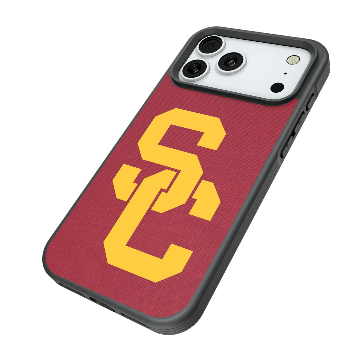 University of Southern California Trojans Solid iPhone Bump Phone Case for Apple iPhone - Isometric View#Device_iPhone 18 Pro Max