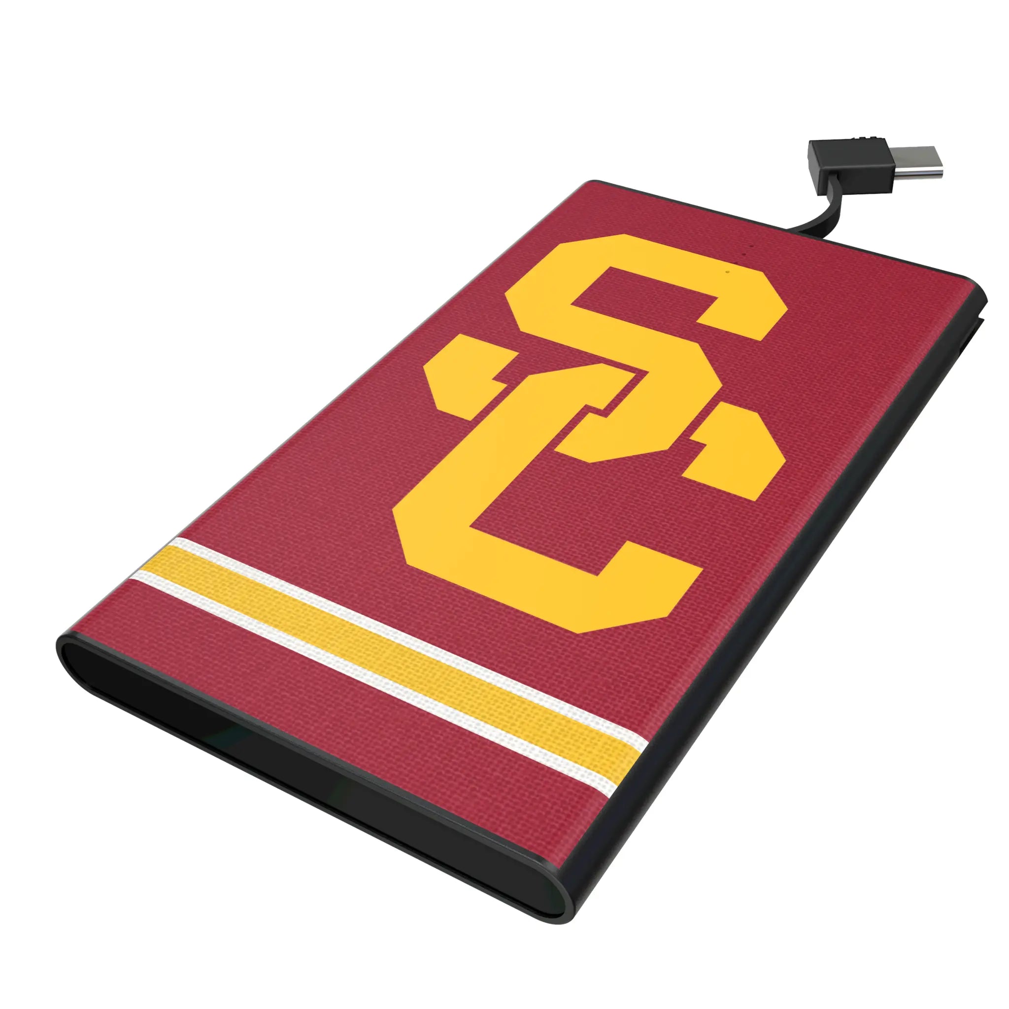 University of Southern California Trojans Stripe 5000mAh Flat Power Bank