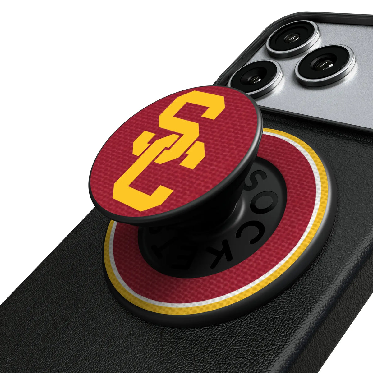 University of Southern California Trojans Stripe Popsockets Round Magnetic