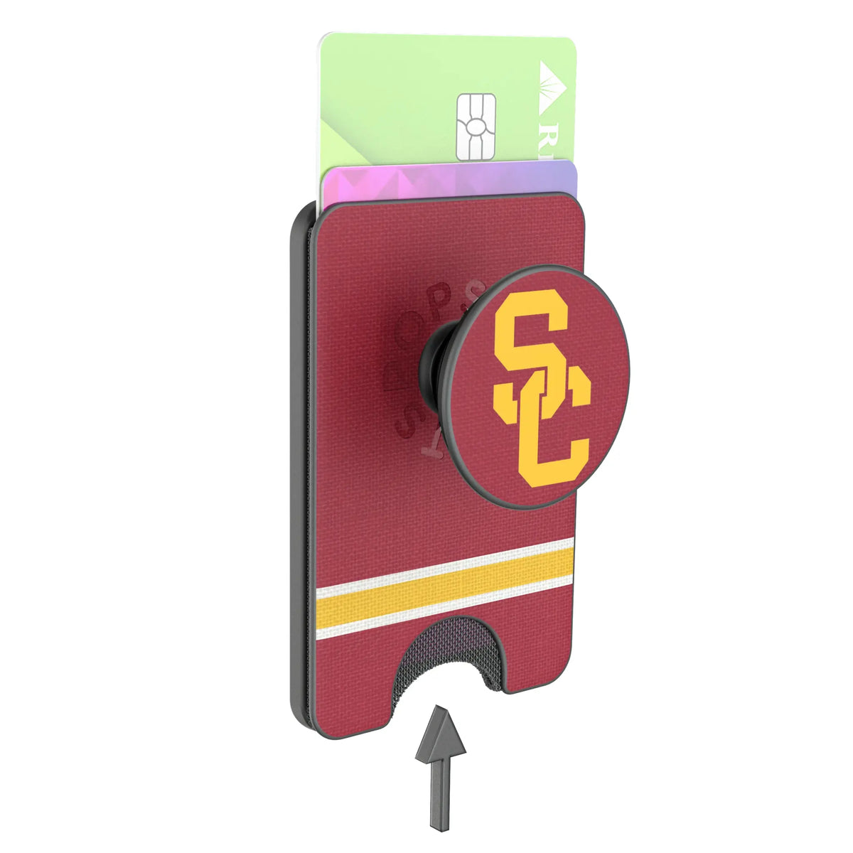 University of Southern California Trojans Stripe Popsockets Wallet Magnetic - Detail