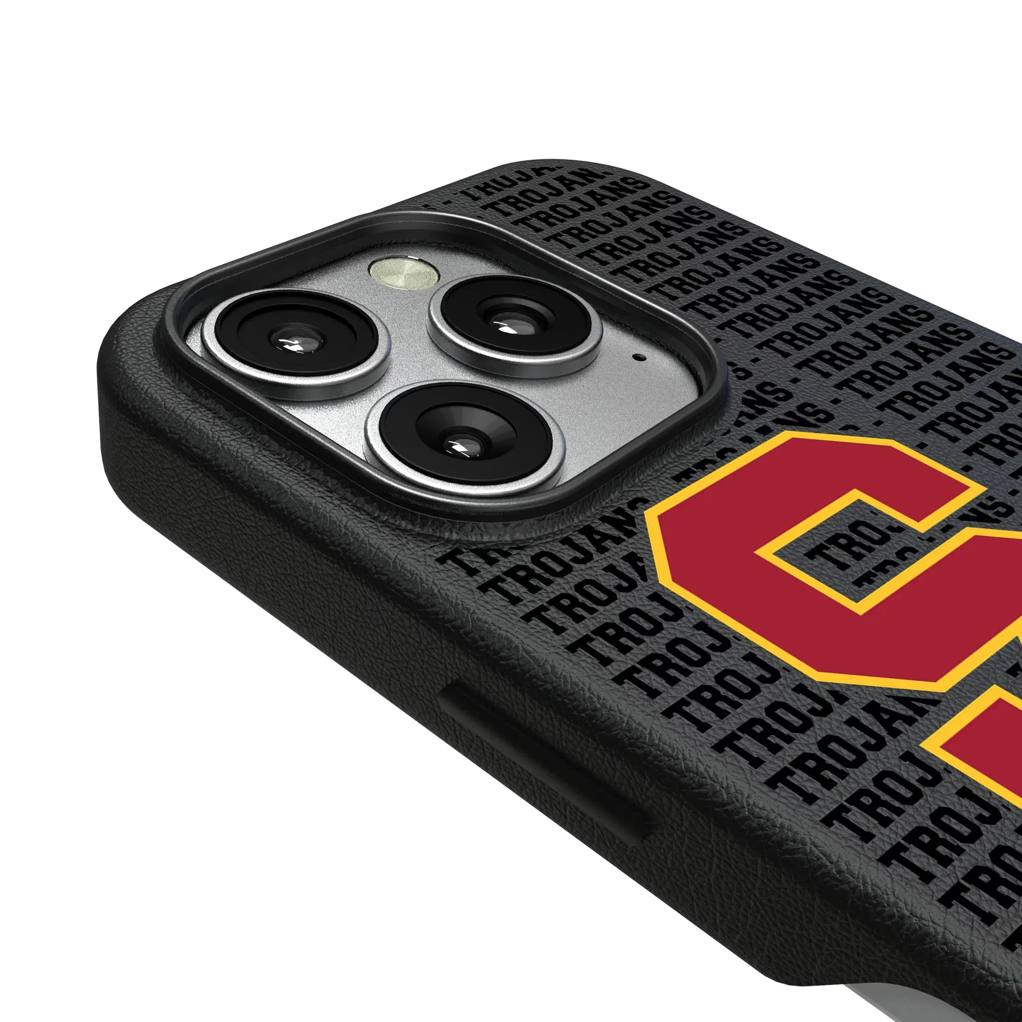 University of Southern California Trojans Text Backdrop iPhone MagSafe Compatible Phone Case for Apple iPhone - Detail