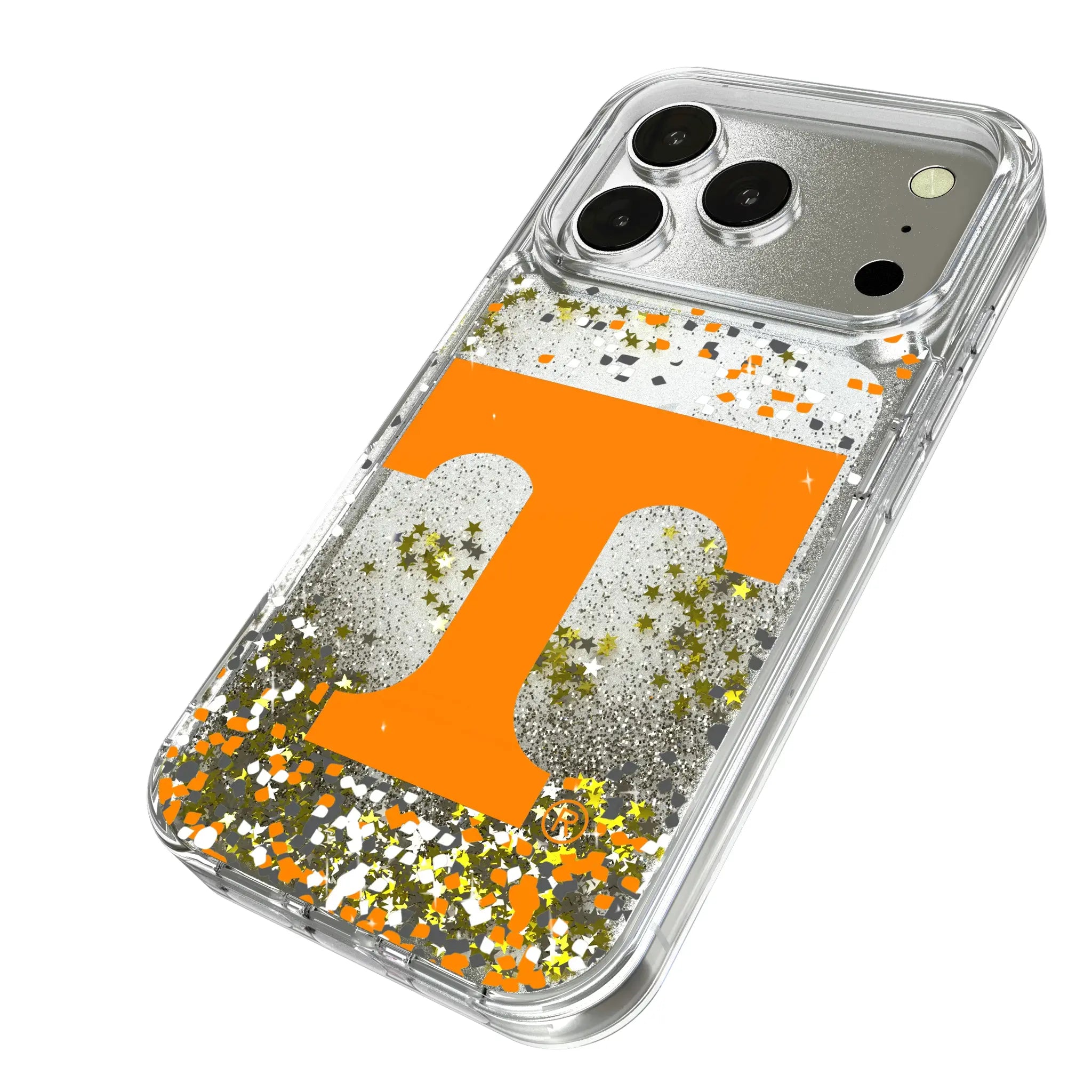 University of Tennessee Volunteers Confetti iPhone Glitter Phone Case for Apple iPhone - Isometric View