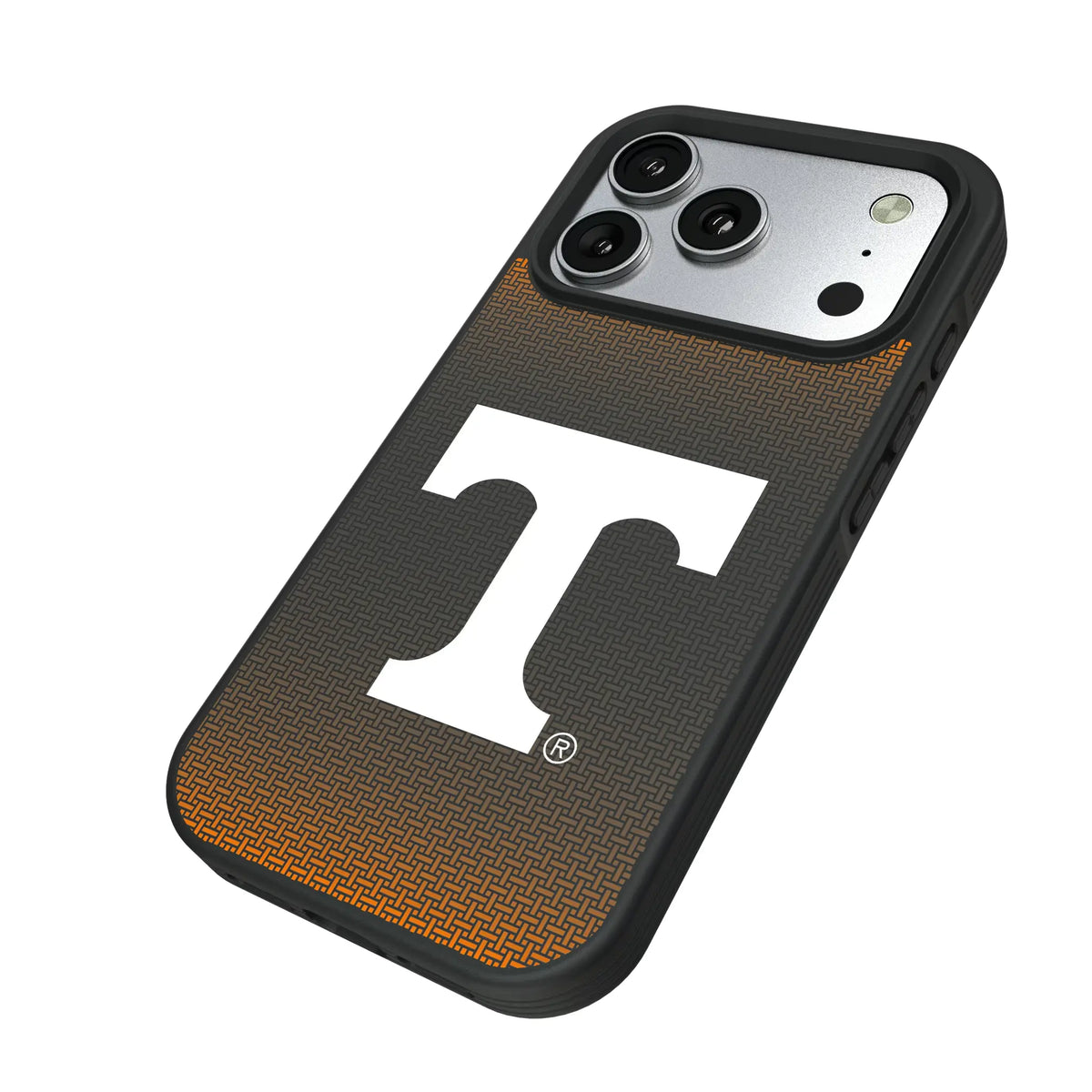 University of Tennessee Volunteers Linen iPhone Bump Phone Case for Apple iPhone - Isometric View#Device_iPhone 17 Pro
