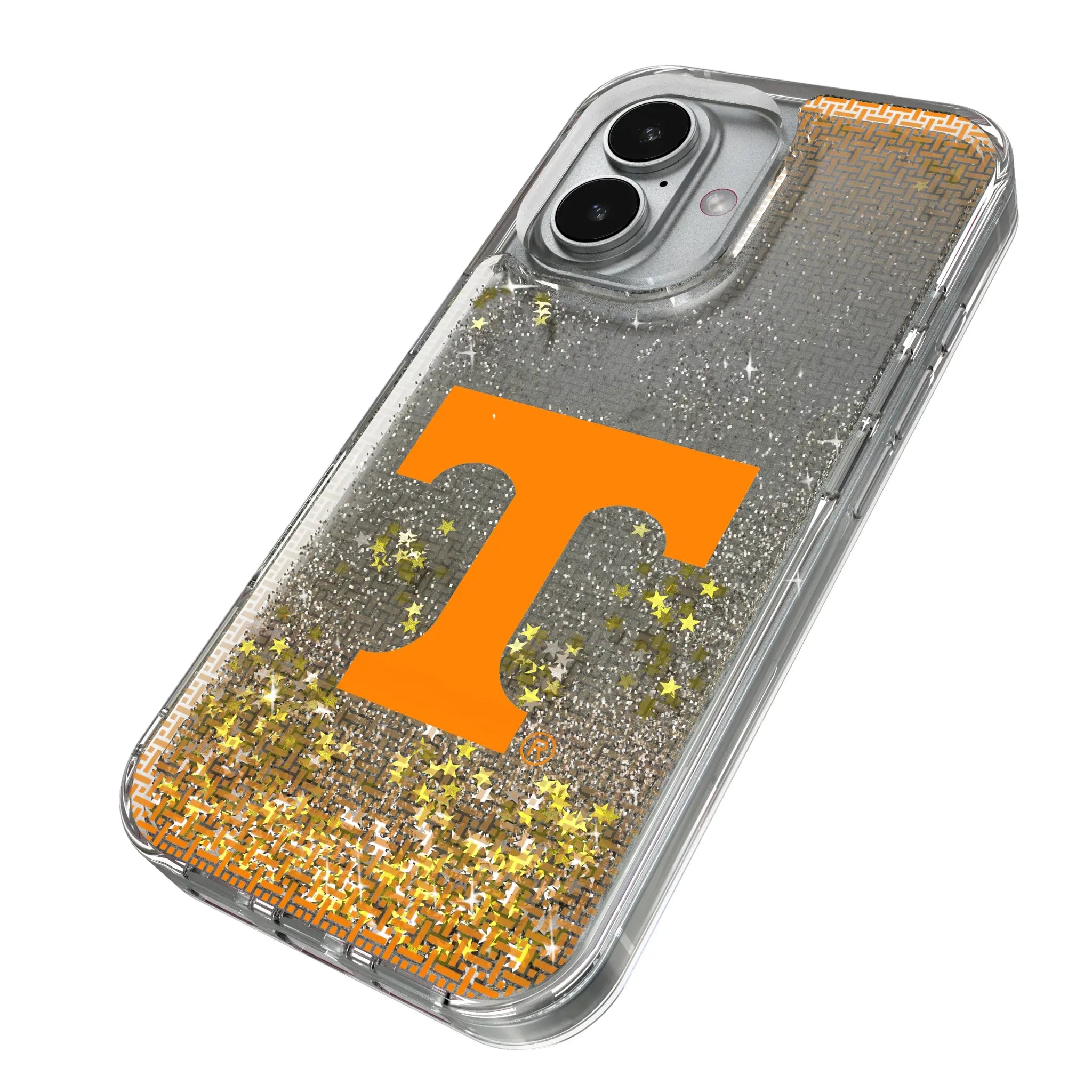 University of Tennessee Volunteers Linen iPhone Glitter Phone Case for Apple iPhone - Isometric View