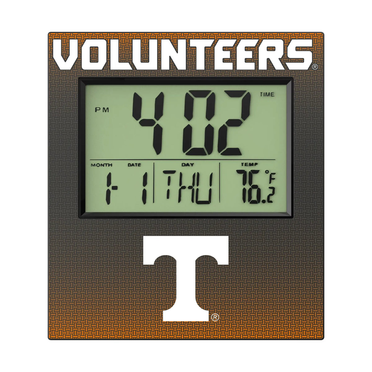 University of Tennessee Volunteers Linen Wall Clock