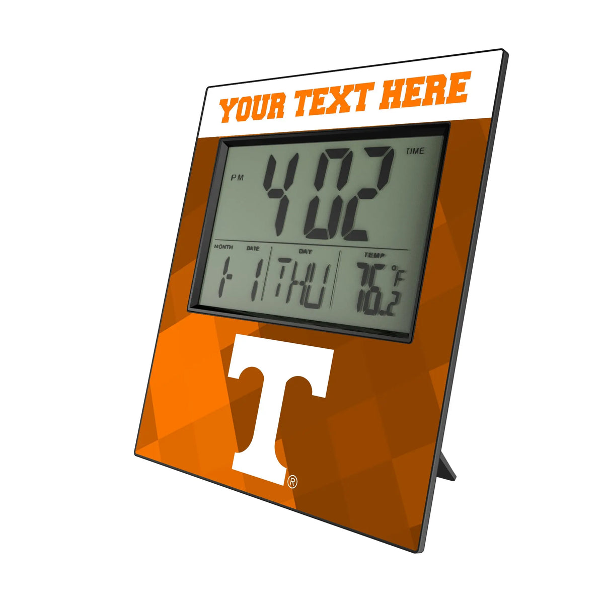 University of Tennessee Volunteers Personalized Color Block Wall Clock