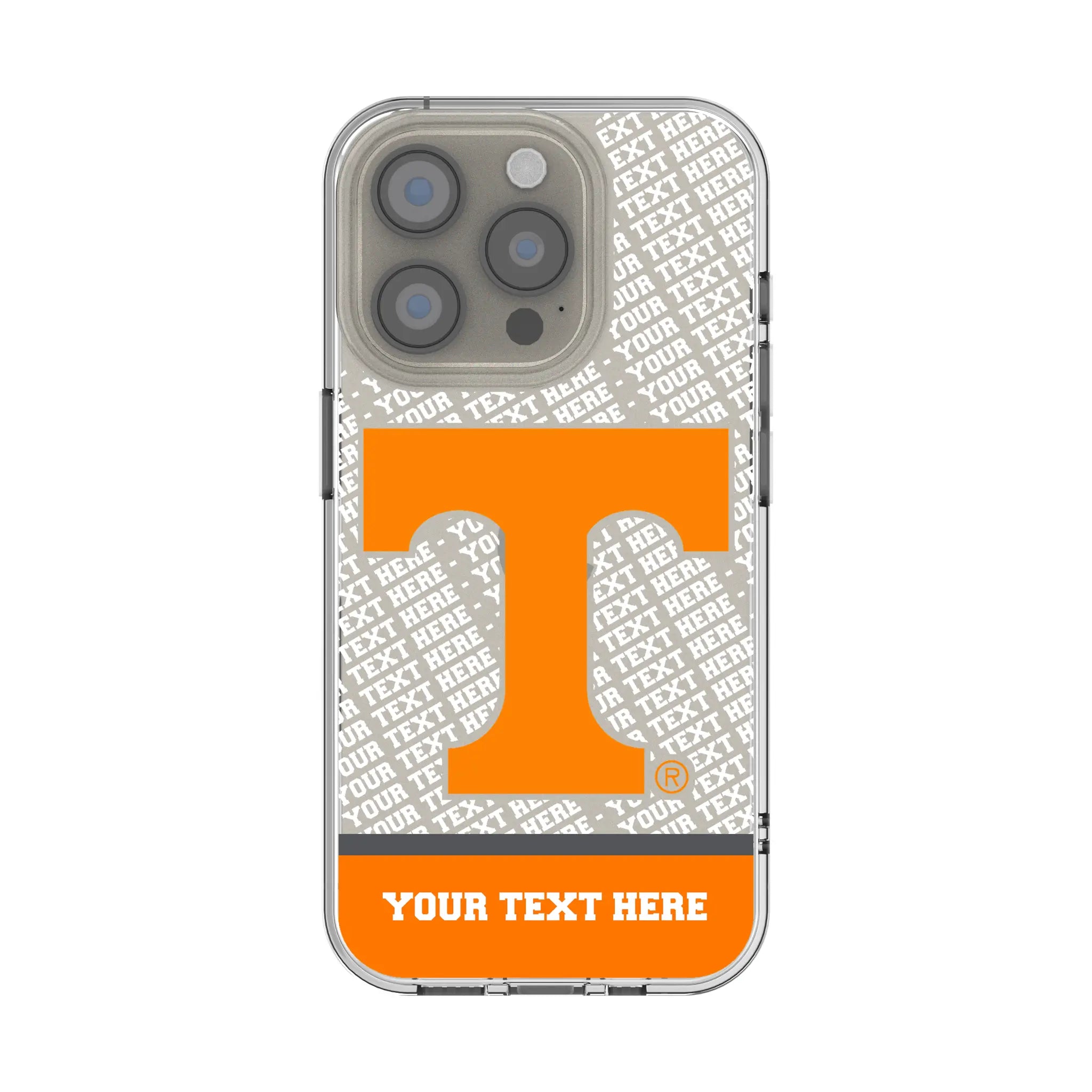 University of Tennessee Volunteers Personalized EndZone Plus iPhone Clear Phone Case for Apple iPhone