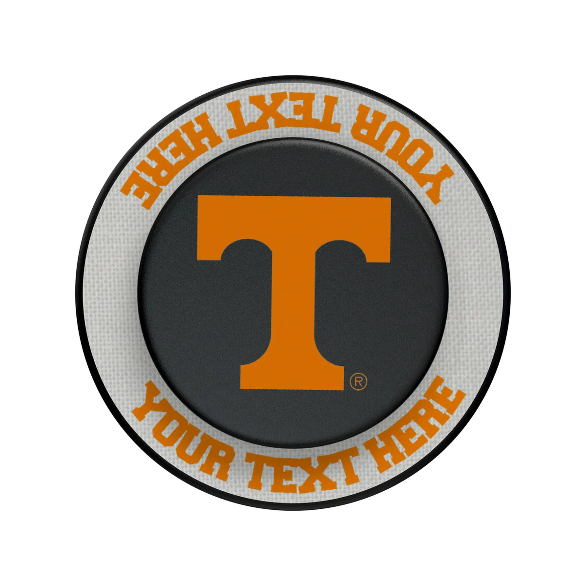 University of Tennessee Volunteers Personalized Endzone Solid Popsockets Round Magnetic