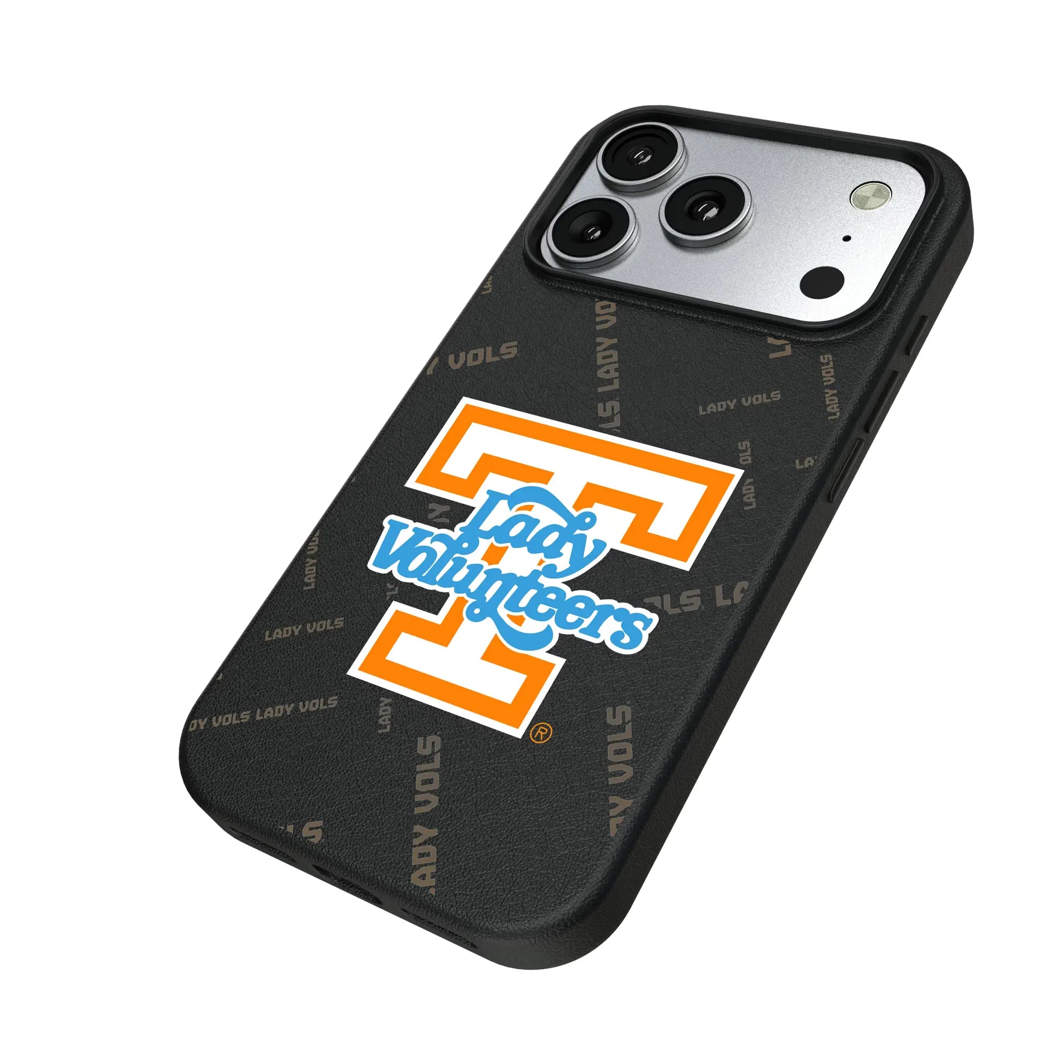 University of Tennessee Volunteers Quadtile iPhone MagSafe Compatible Phone Case for Apple iPhone - Isometric View#Device_iPhone 17 Pro