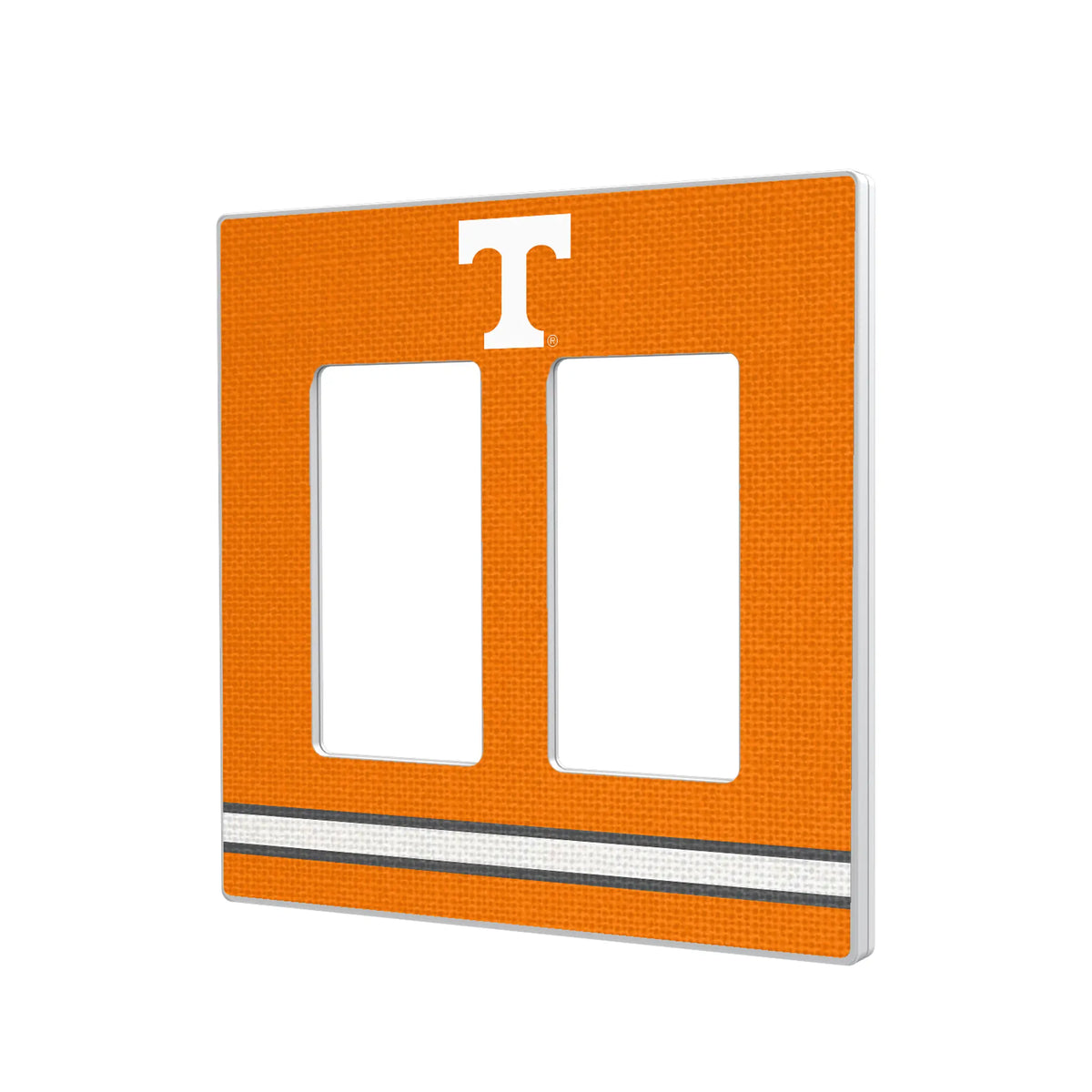 University of Tennessee Volunteers Stripe Hidden-Screw Light Switch Plate#Style_Double Rocker
