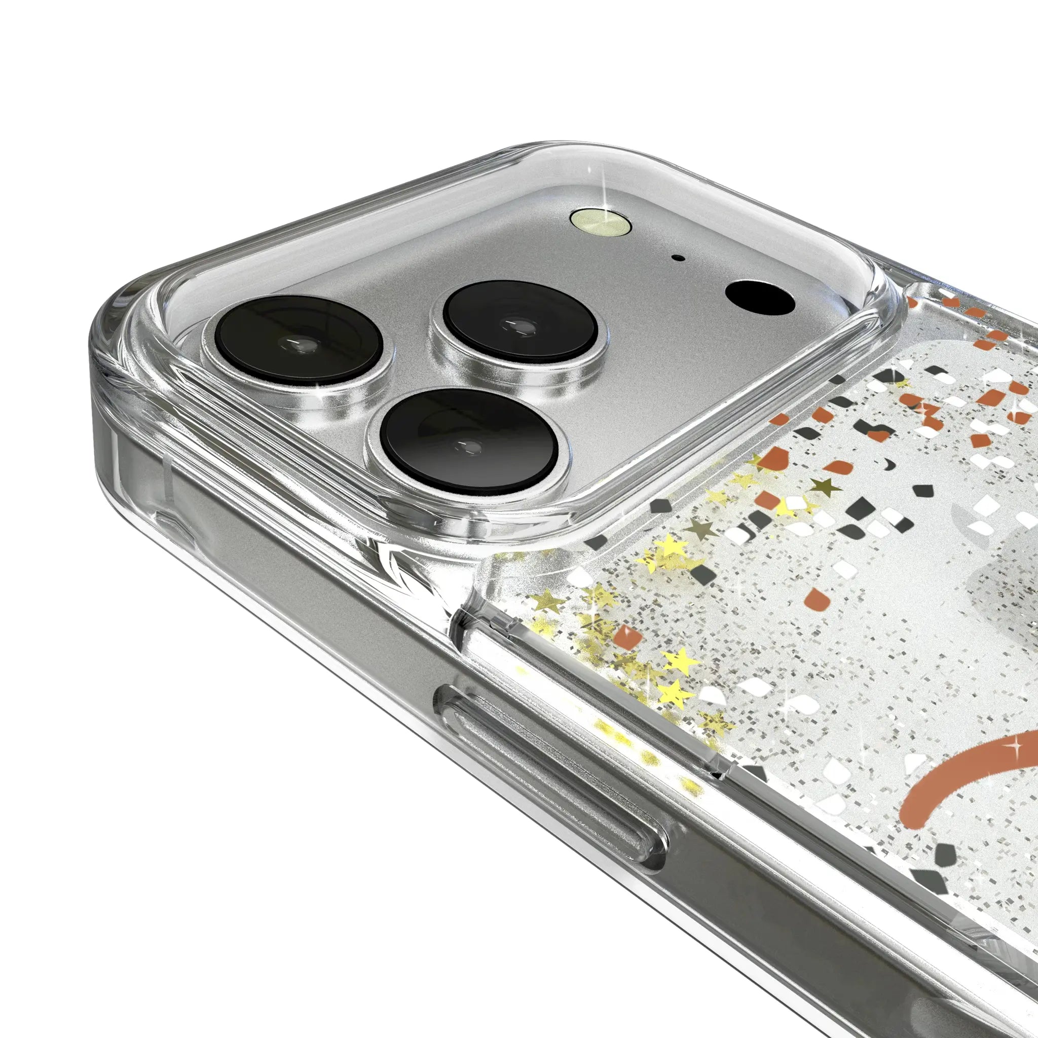 University of Texas Longhorns Confetti iPhone Glitter Phone Case for Apple iPhone - Detail