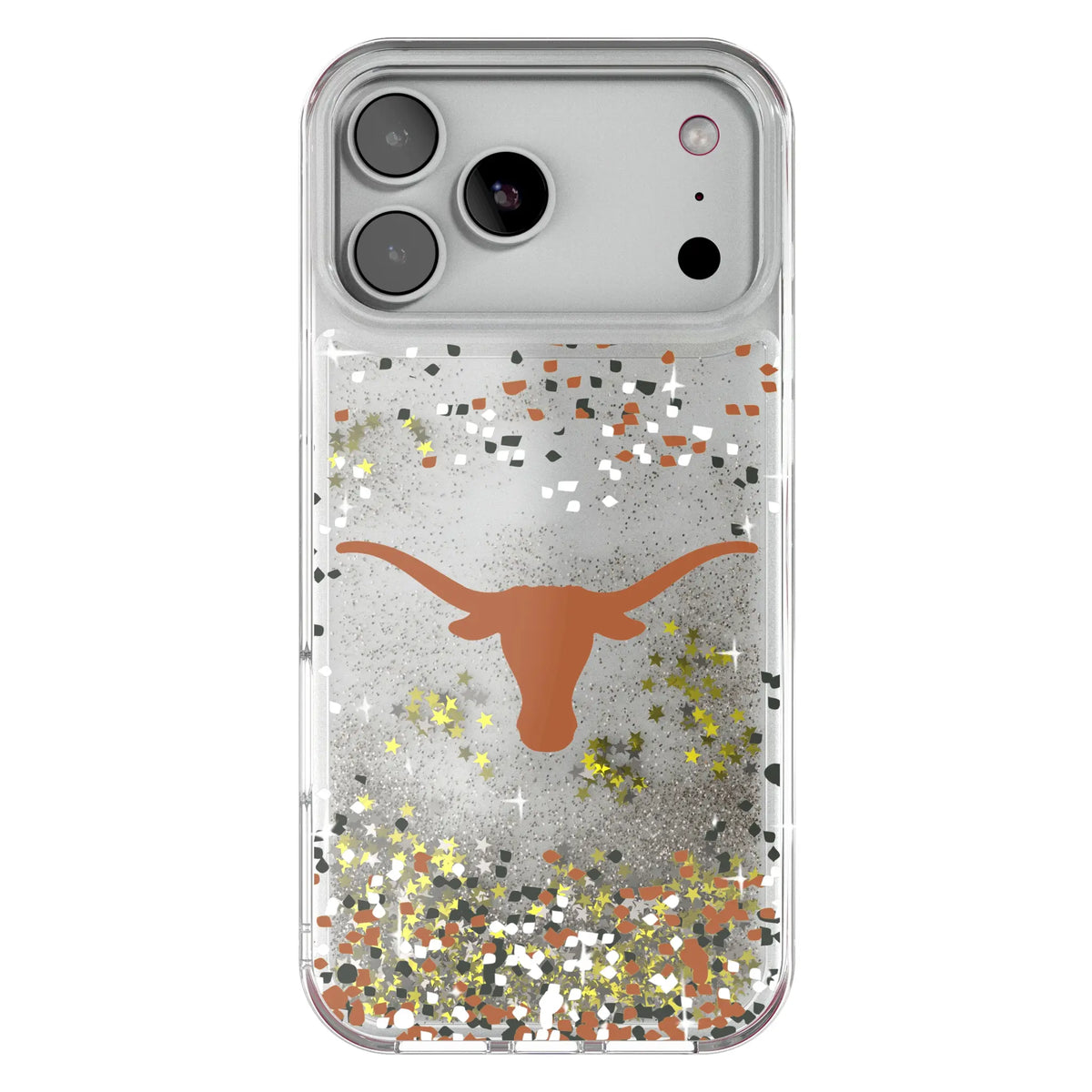 University of Texas Longhorns Confetti Glitter Phone Case for Apple iPhone