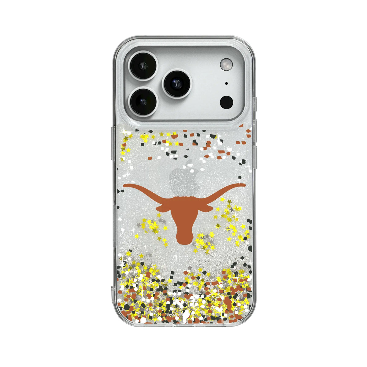 University of Texas Longhorns Confetti Glitter Phone Case for Apple iPhone