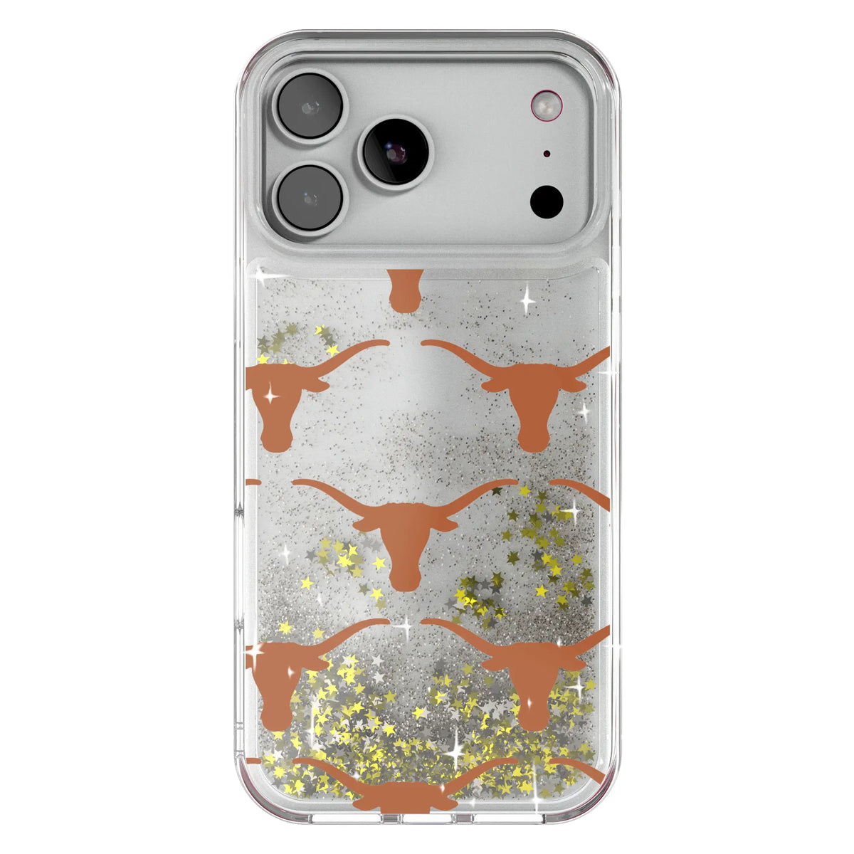 University of Texas Longhorns Fashion Pattern Glitter Phone Case for Apple iPhone