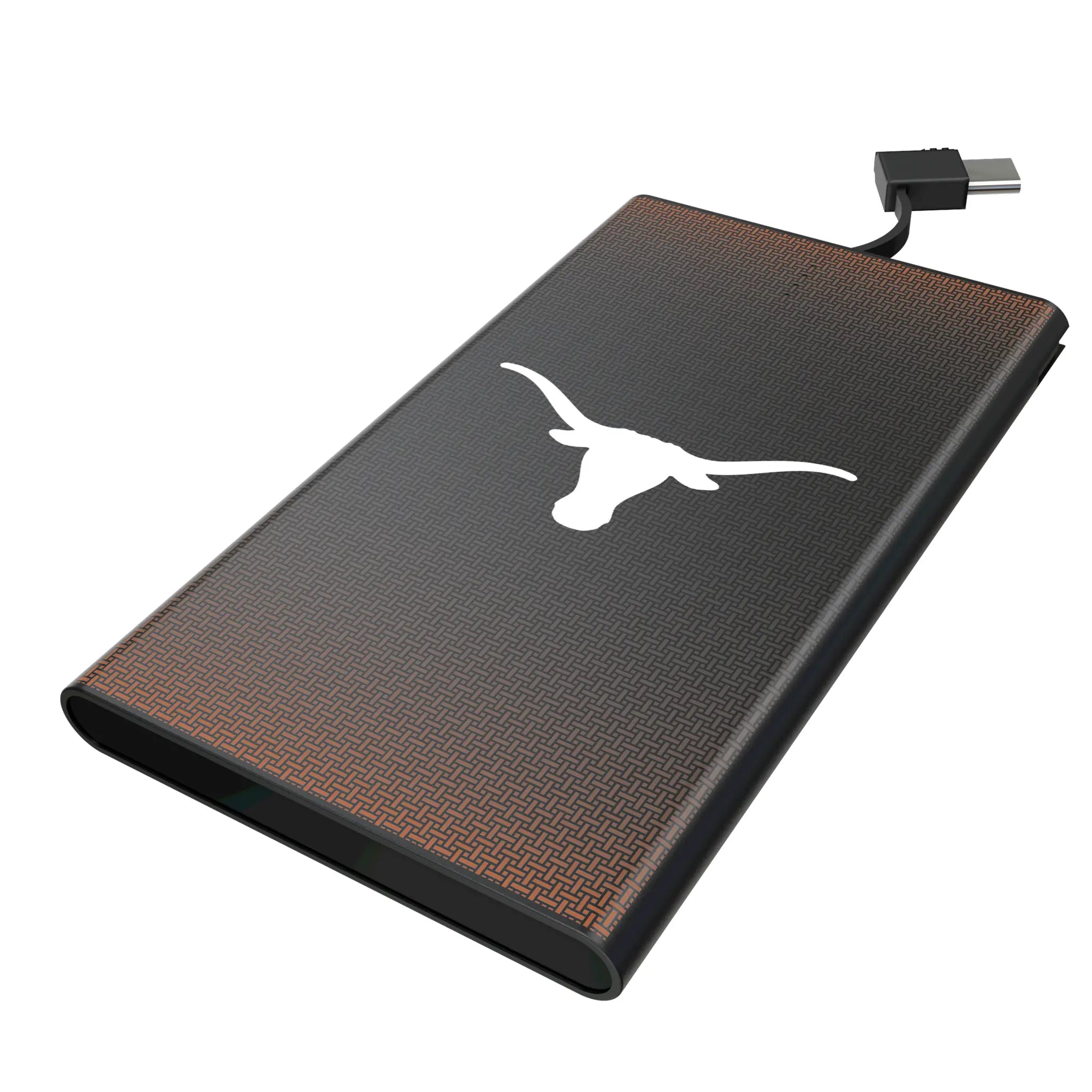 University of Texas Longhorns Linen 5000mAh Flat Power Bank