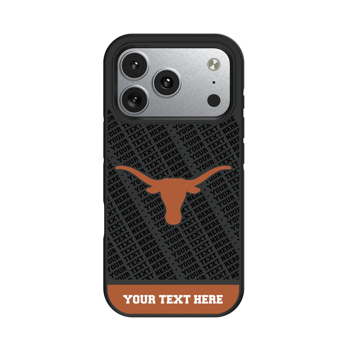University of Texas Longhorns Personalized EndZone Plus iPhone Bump Phone Case for Apple iPhone#Device_iPhone 17 Pro
