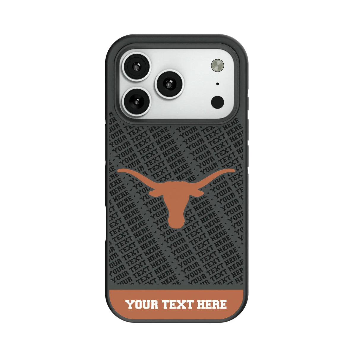 University of Texas Longhorns Personalized EndZone Plus Bump Phone Case for Apple iPhone
