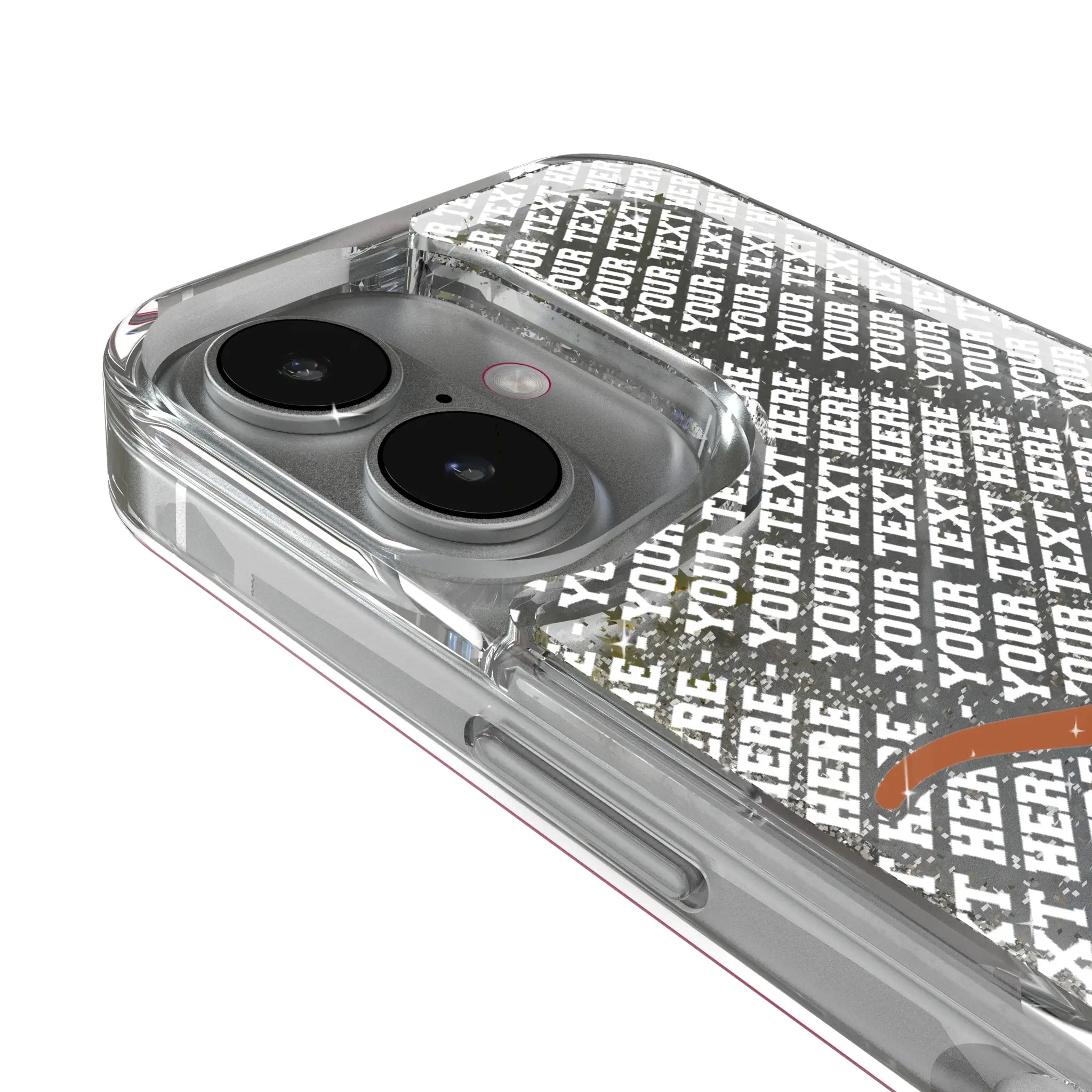 University of Texas Longhorns Personalized EndZone Plus iPhone Glitter Phone Case for Apple iPhone - Detail#Device_iPhone 17 Pro