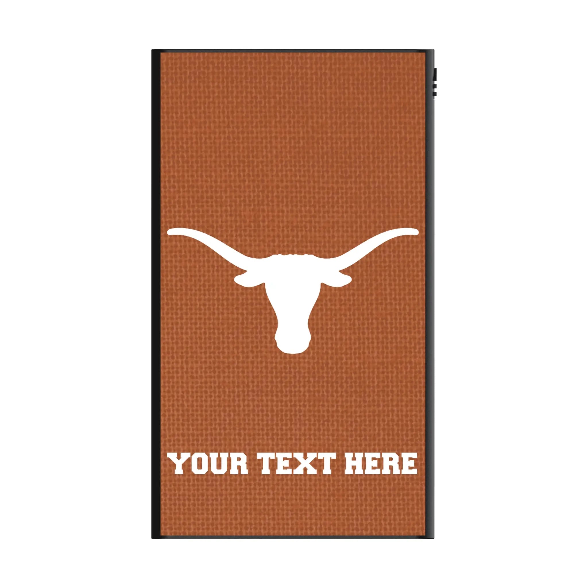 University of Texas Longhorns Personalized Solid 5000mAh Flat Power Bank