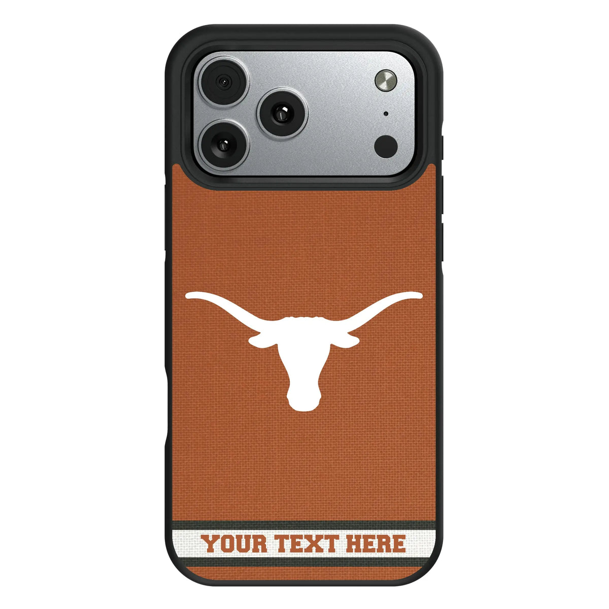University of Texas Longhorns Personalized Stripe iPhone Bump Phone Case for Apple iPhone#Device_iPhone 17 Pro Max