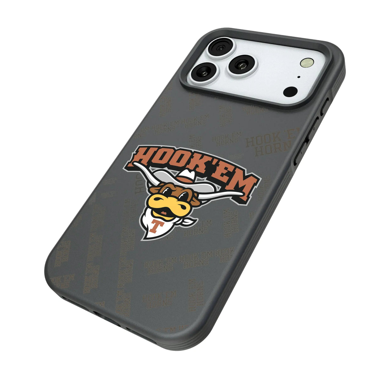 University of Texas Longhorns Quadtile iPhone Bump Phone Case for Apple iPhone - Isometric View#Device_iPhone 18 Pro Max