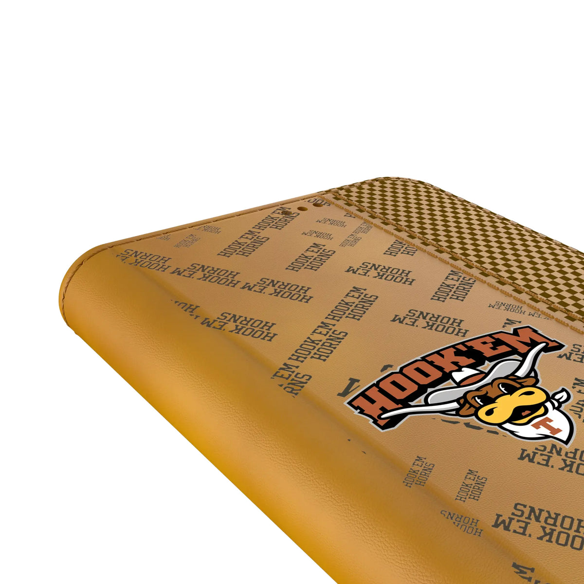 University of Texas Longhorns Quadtile Galaxy Folio Phone Case for Samsung Galaxy - Detail