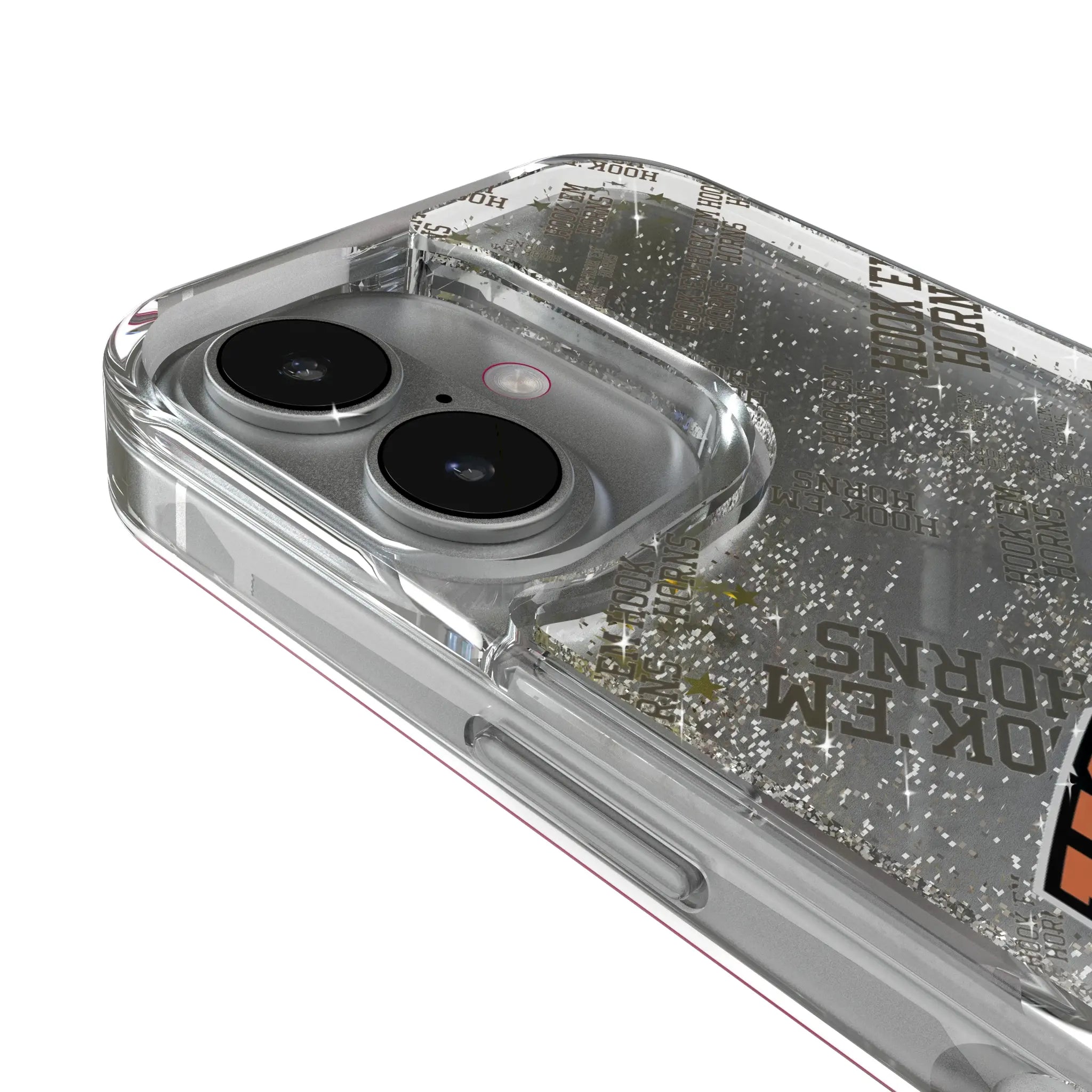 University of Texas Longhorns Quadtile iPhone Glitter Phone Case for Apple iPhone - Detail