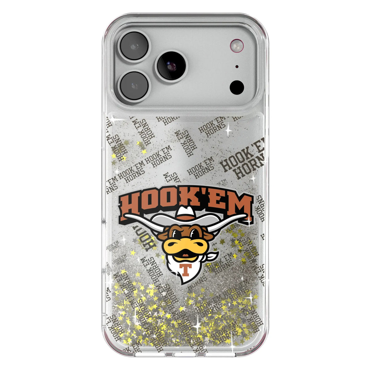 University of Texas Longhorns Quadtile Glitter Phone Case for Apple iPhone