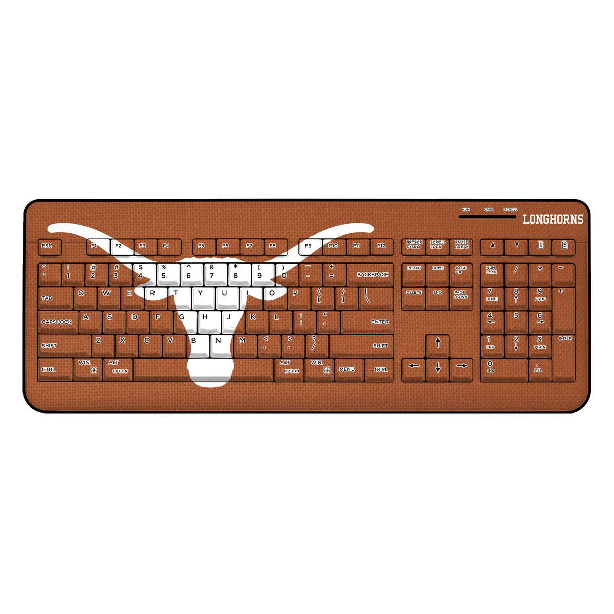 University of Texas Longhorns Solid Wireless USB Keyboard