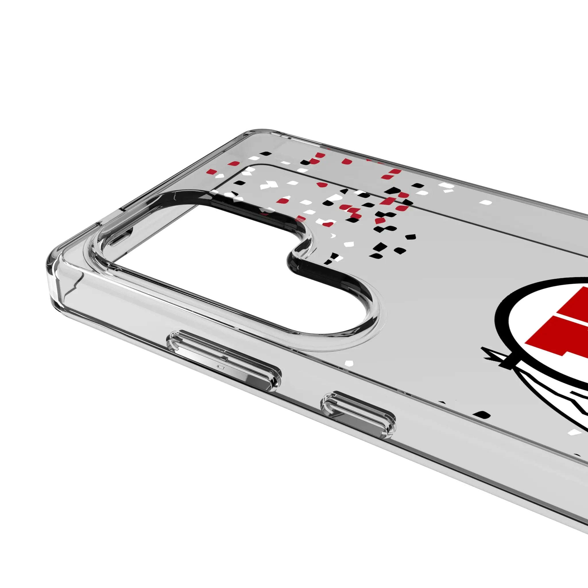 University of Utah Utes Confetti Galaxy Clear Phone Case for Samsung Galaxy - Detail#Device_Galaxy S25 Ultra