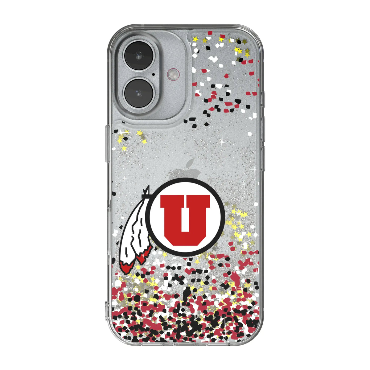 University of Utah Utes Confetti iPhone Glitter Phone Case for Apple iPhone#Device_iPhone 17