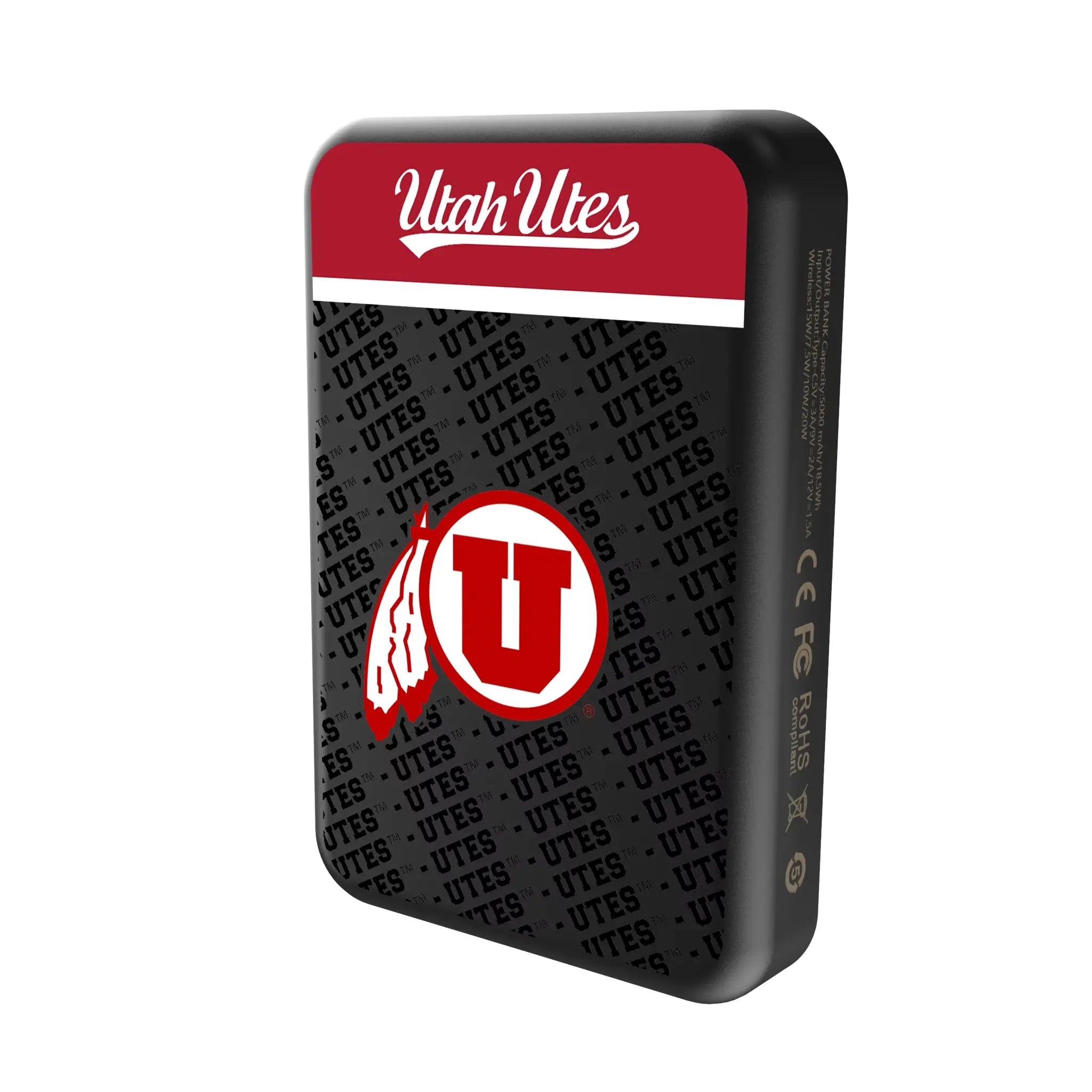 University of Utah Utes Endzone Plus Wireless Mag Power Bank