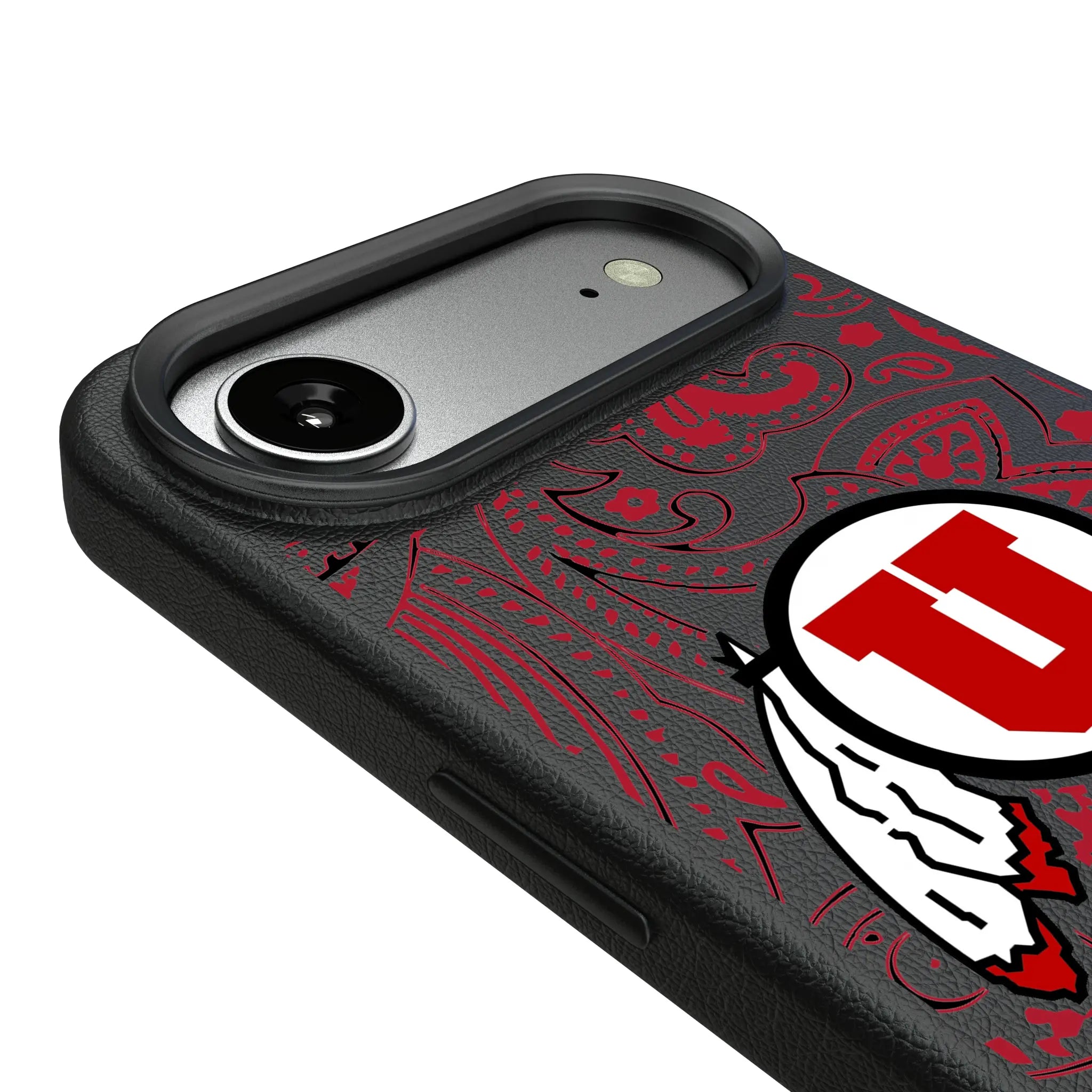 University of Utah Utes Paisley iPhone MagSafe Compatible Phone Case for Apple iPhone - Detail#Device_iPhone Air
