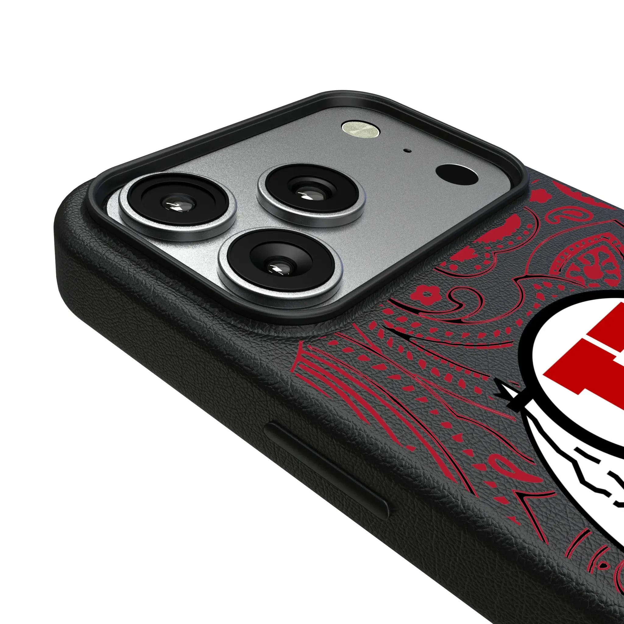 University of Utah Utes Paisley iPhone MagSafe Compatible Phone Case for Apple iPhone - Detail#Device_iPhone 17 Pro