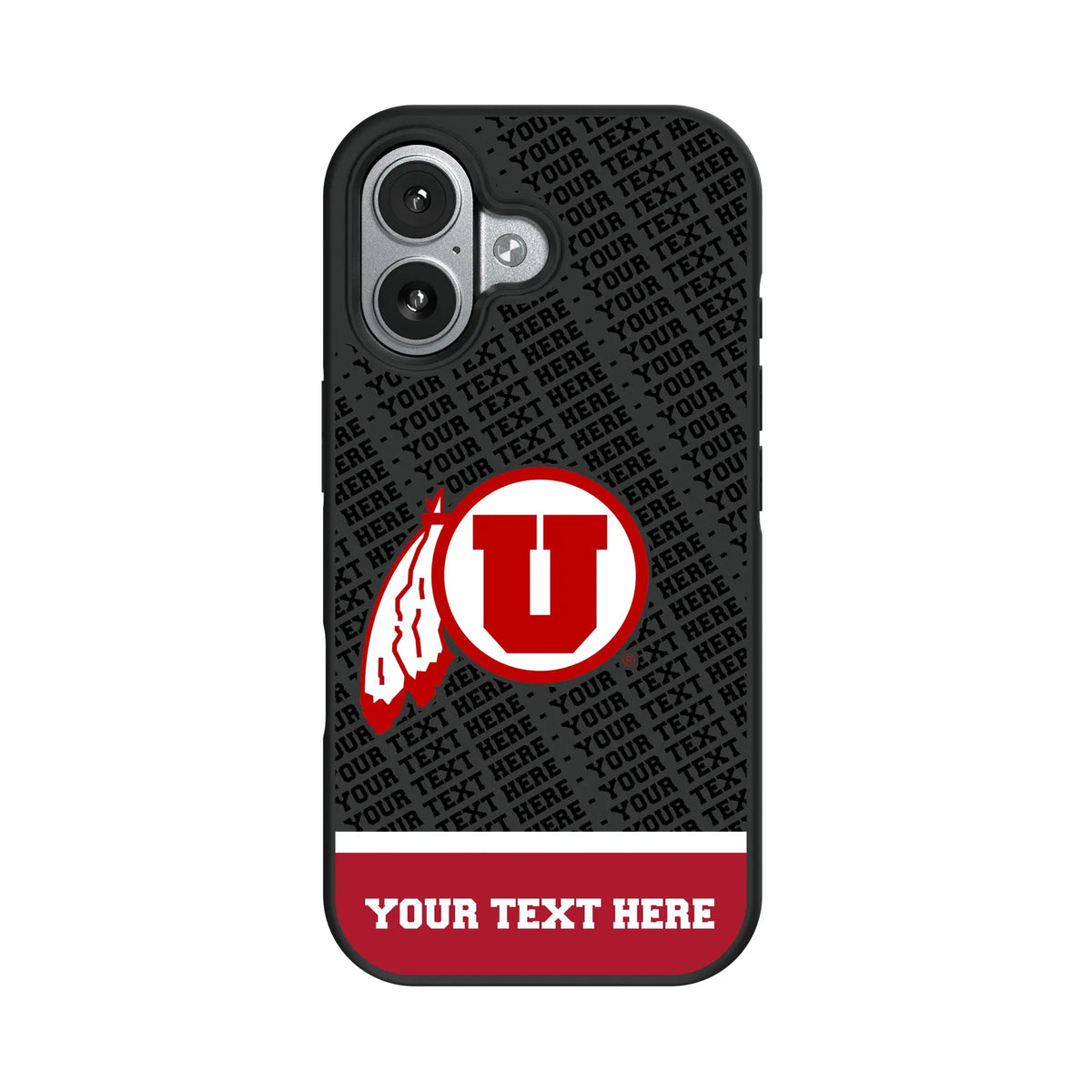 University of Utah Utes Personalized EndZone Plus iPhone Bump Phone Case for Apple iPhone#Device_iPhone 17