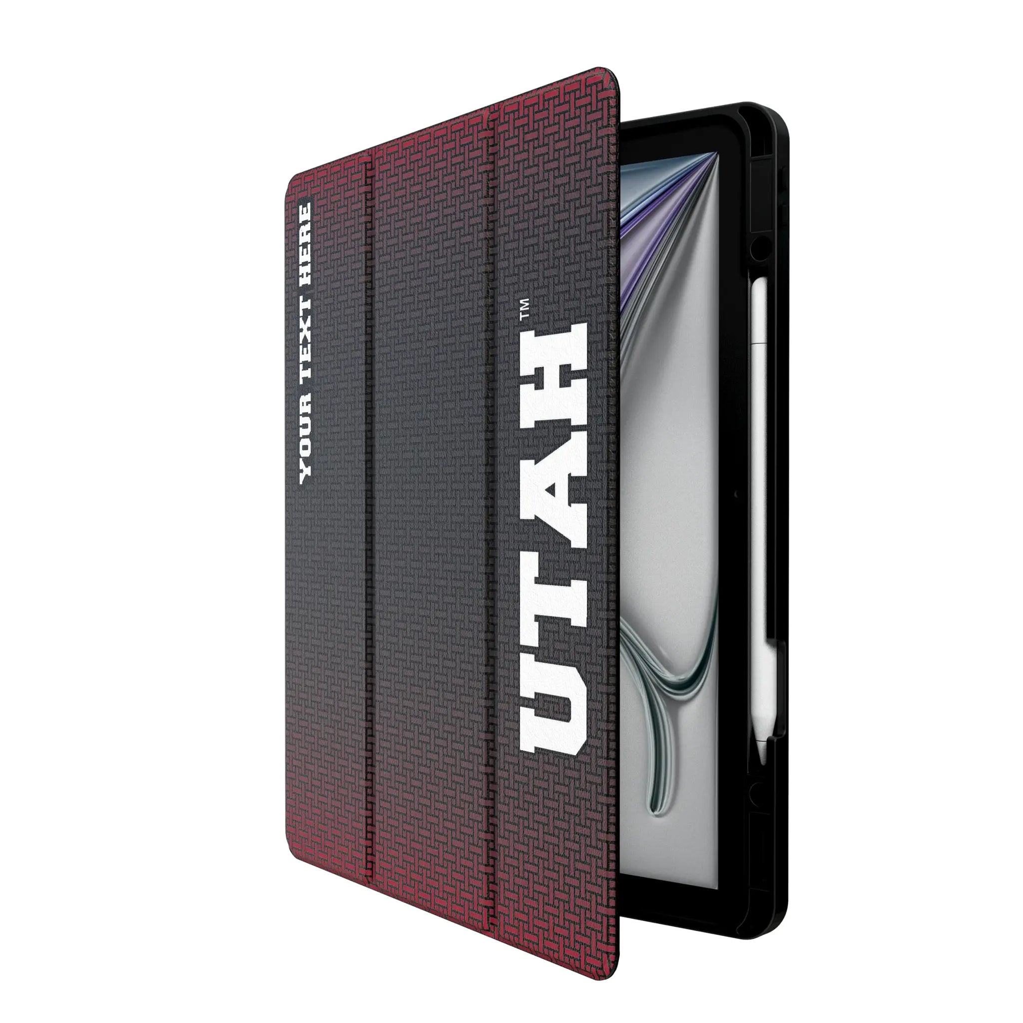 University of Utah Utes Personalized Linen iPad Tablet Case for Apple iPad