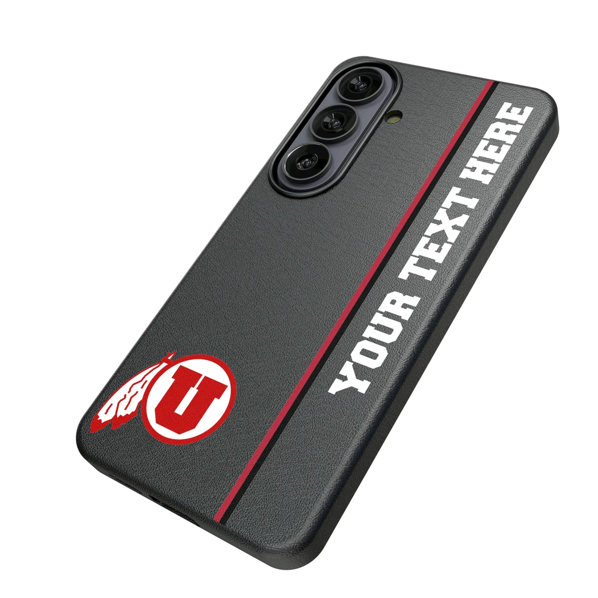 University of Utah Utes Personalized Sidebard Galaxy MagSafe Compatible Phone Case for Samsung Galaxy - Isometric View#Device_Galaxy S26