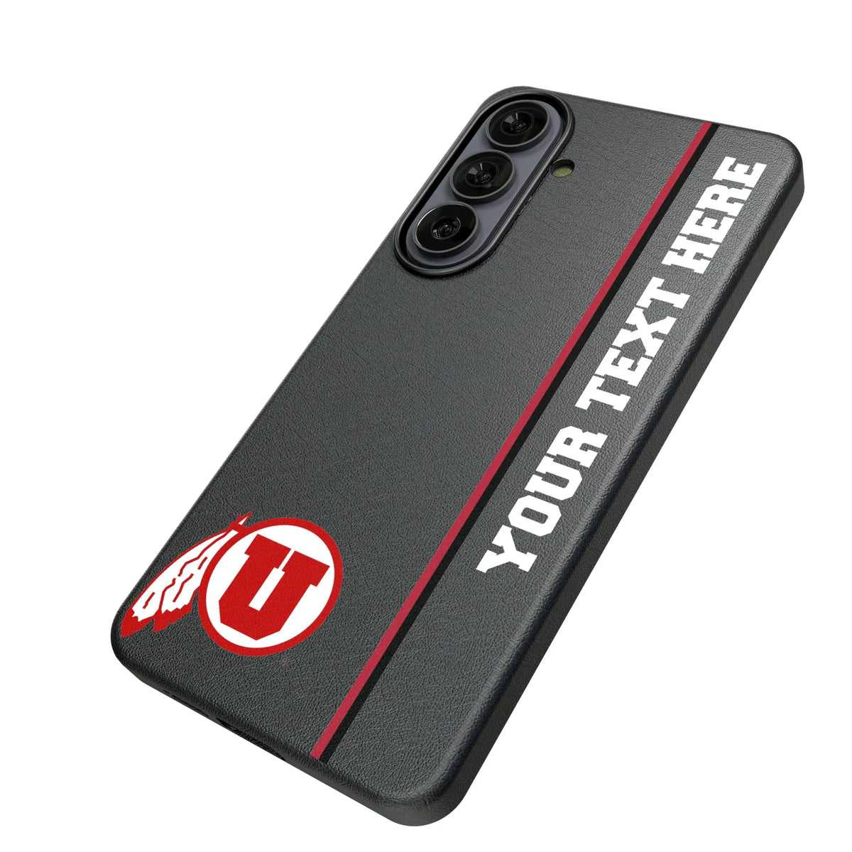 University of Utah Utes Personalized Sidebard Galaxy MagSafe Compatible Phone Case for Samsung Galaxy - Isometric View#Device_Galaxy S26 Plus