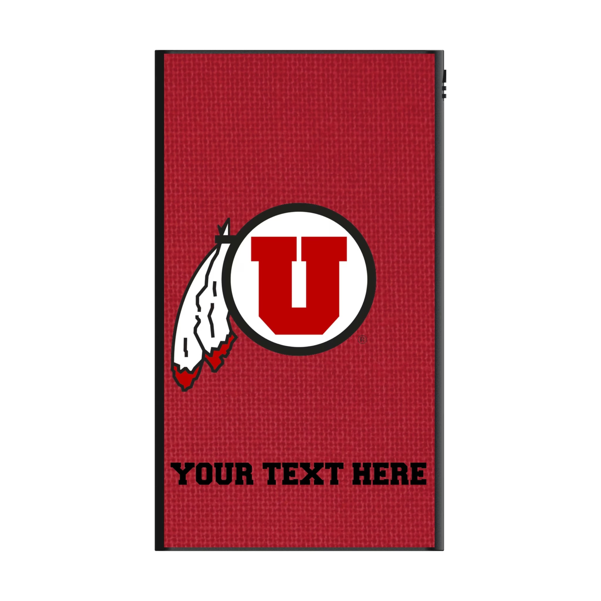 University of Utah Utes Personalized Solid 5000mAh Flat Powerbank