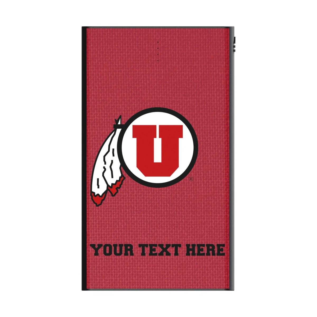 University of Utah Utes Personalized Solid 5000mAh Flat Power Bank
