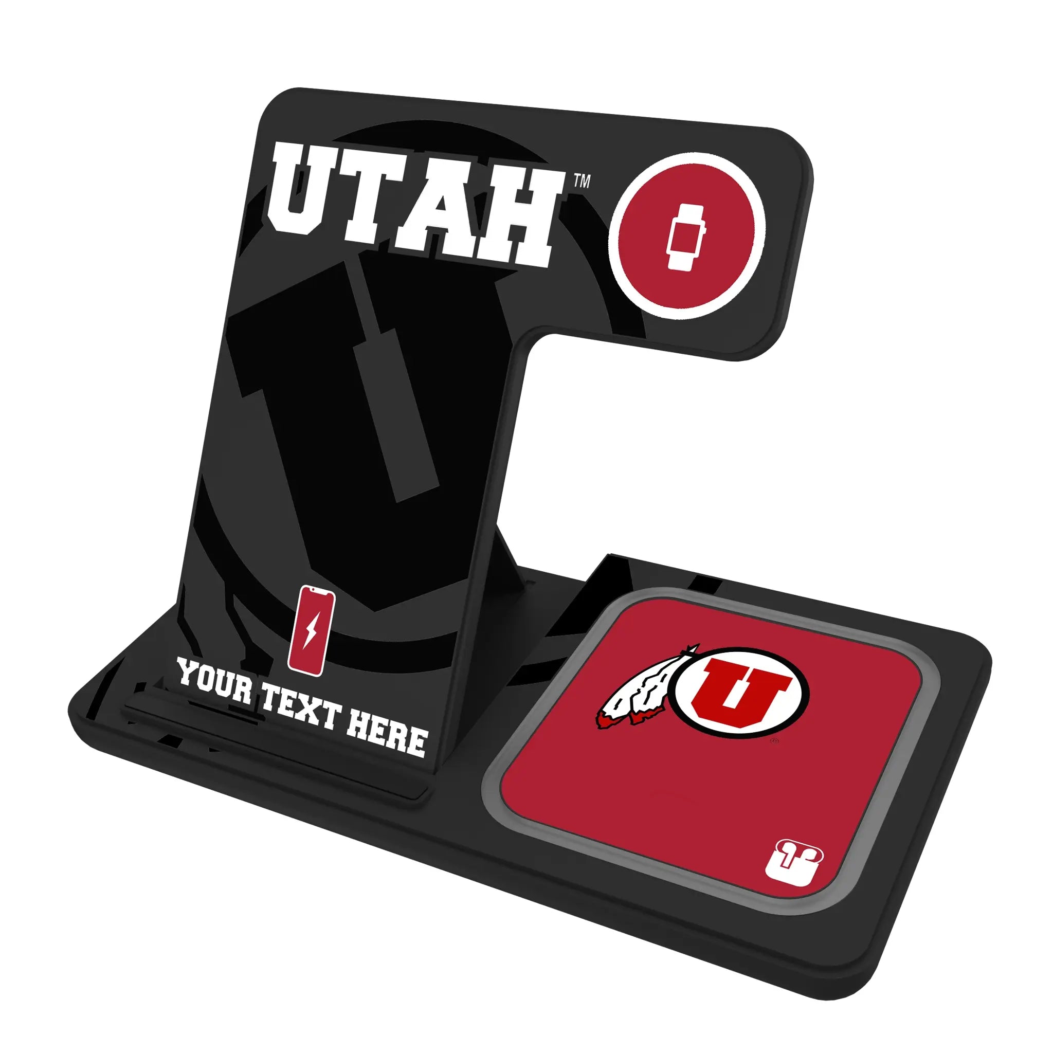 University of Utah Utes Personalized Tilt 3 in 1 Charging Station