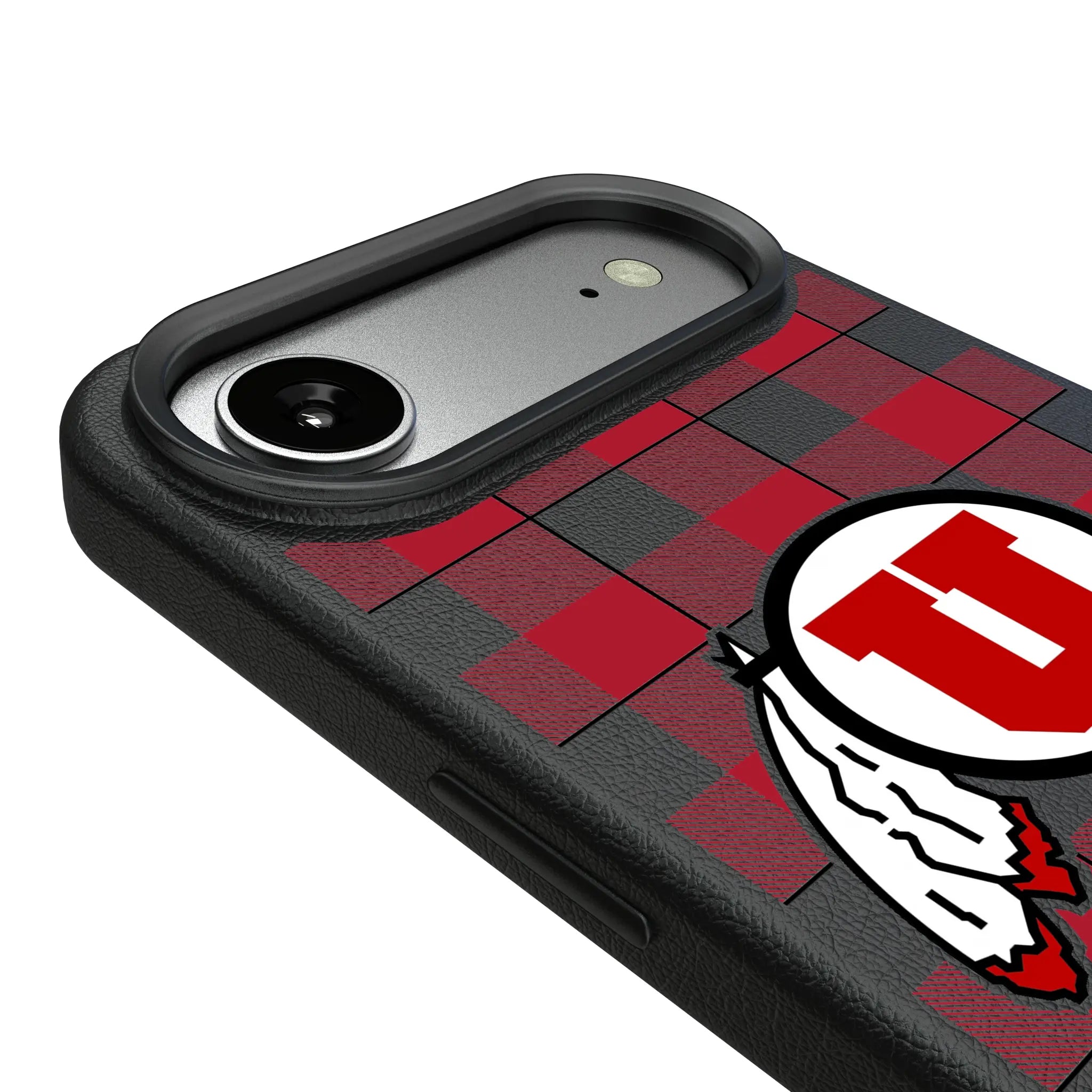 University of Utah Utes Plaid iPhone MagSafe Compatible Phone Case for Apple iPhone - Detail#Device_iPhone Air