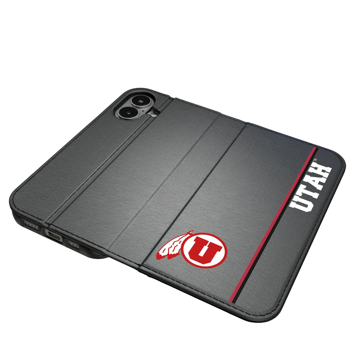 University of Utah Utes Sidebar iPhone Folio Phone Case for Apple iPhone#Device_iPhone 17