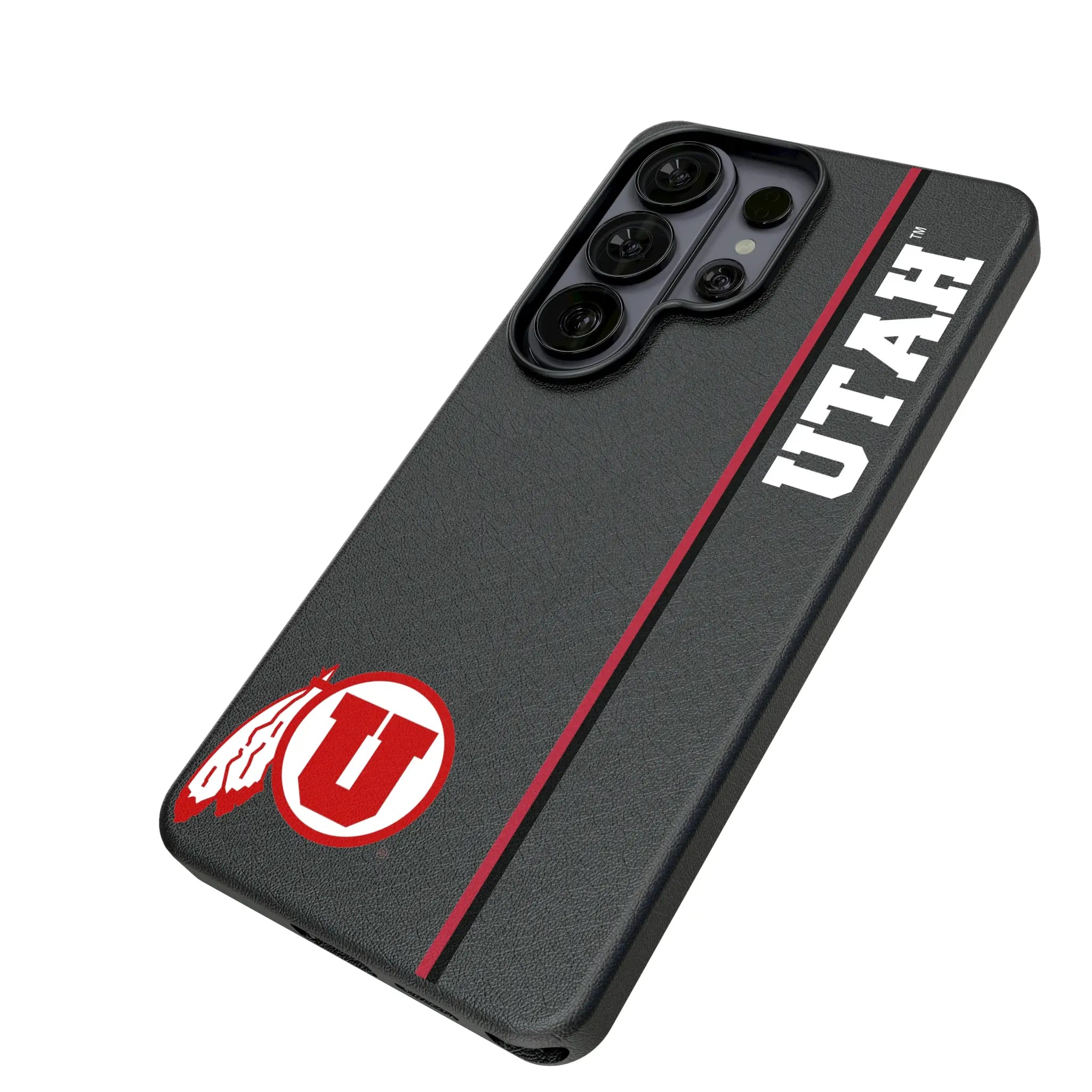 University of Utah Utes Sidebar Galaxy MagSafe Compatible Phone Case for Samsung Galaxy - Isometric View#Device_Galaxy S26 Ultra