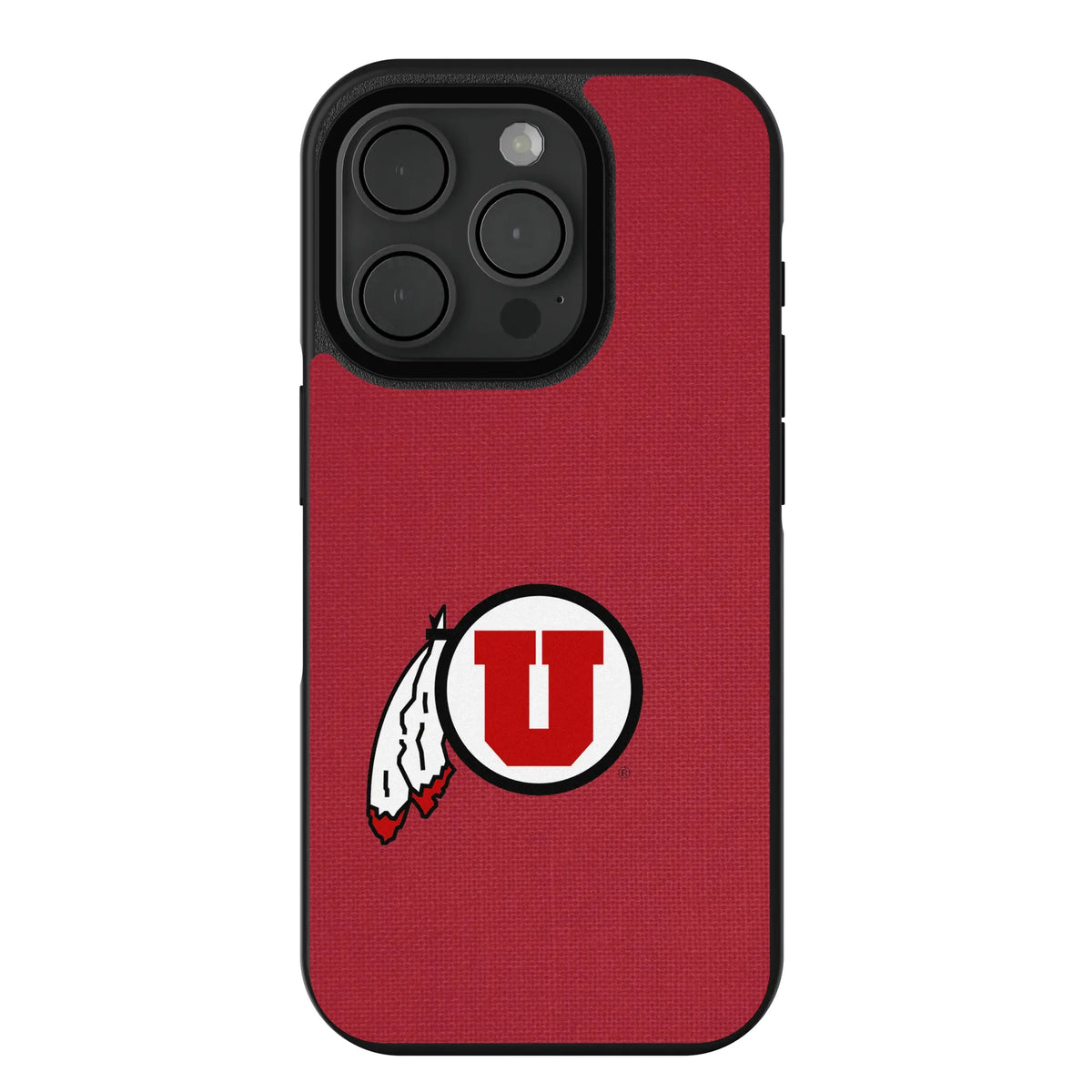 University of Utah Utes Solid iPhone Bump Phone Case for Apple iPhone#Device_iPhone 15 Pro