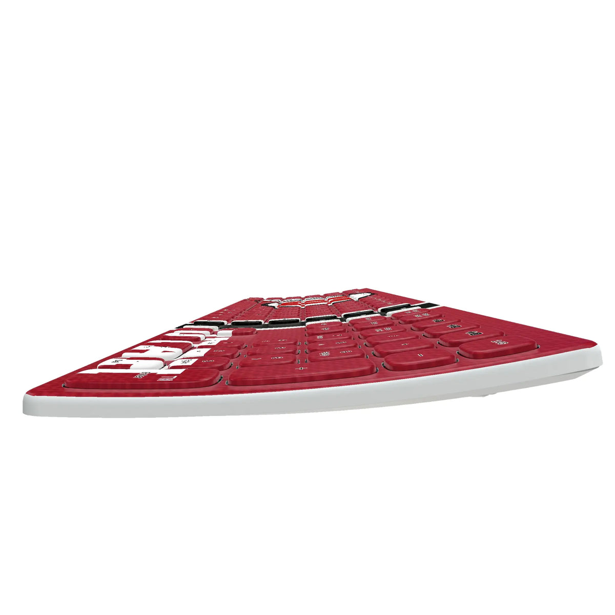 University of Utah Utes Stripe KKB605 Curved Wireless Keyboard