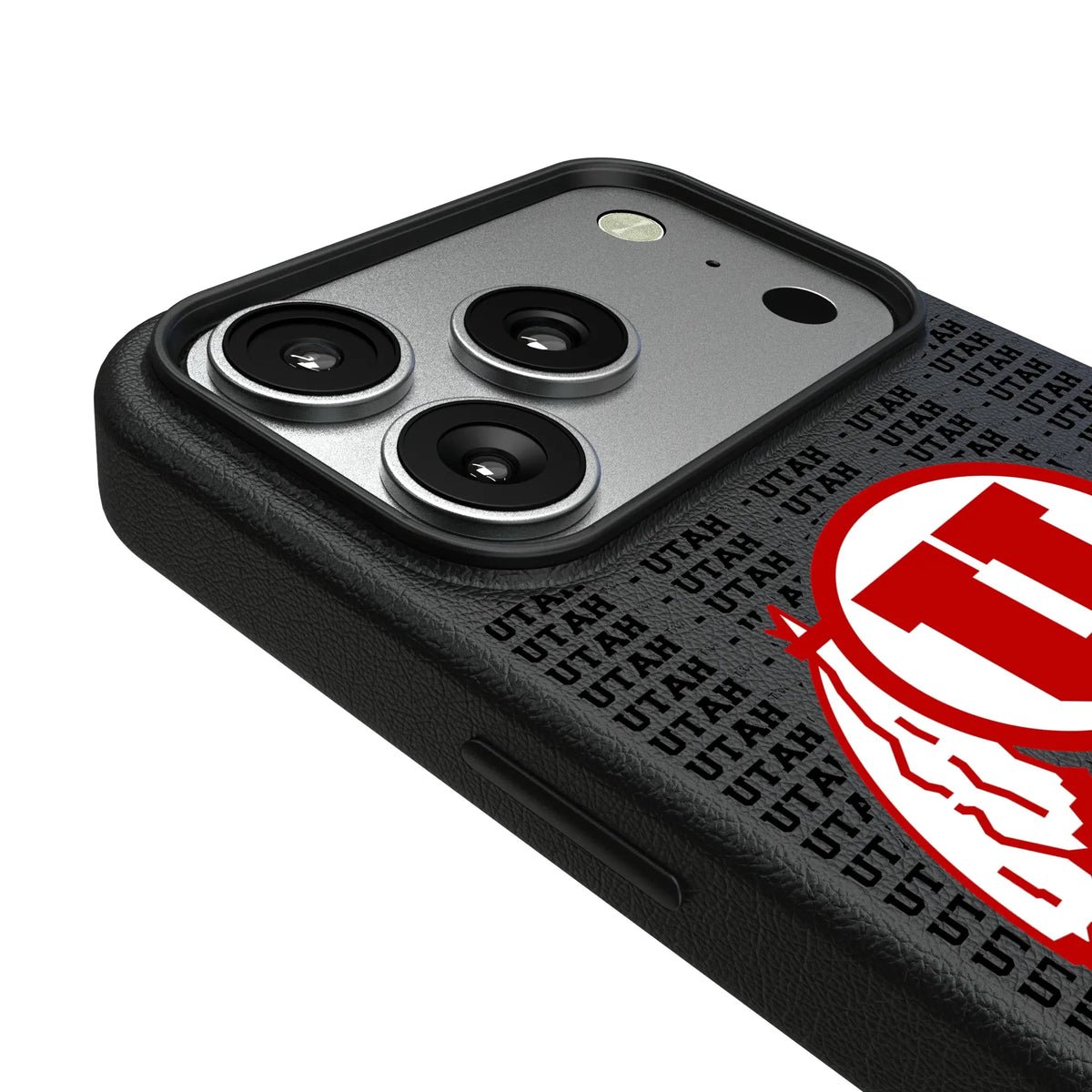 University of Utah Utes Text Backdrop iPhone MagSafe Compatible Phone Case for Apple iPhone - Detail#Device_iPhone 18 Pro