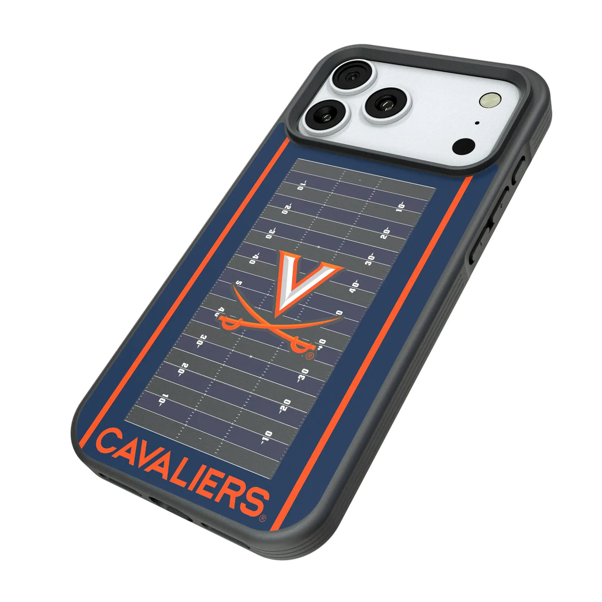 University of Virginia Cavaliers Field iPhone Bump Phone Case for Apple iPhone - Isometric View#Device_iPhone 18 Pro Max