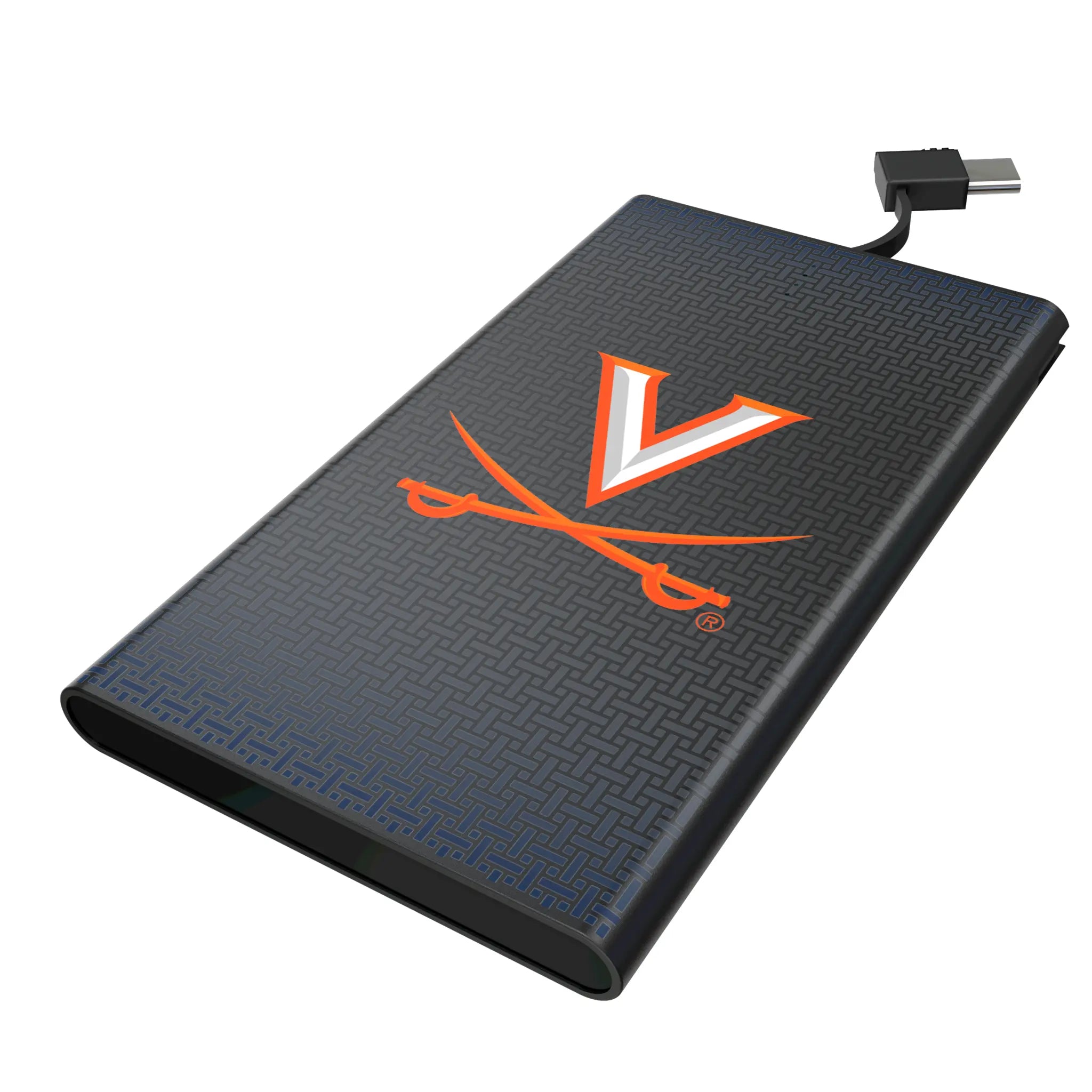 University of Virginia Cavaliers Linen 5000mAh Flat Power Bank